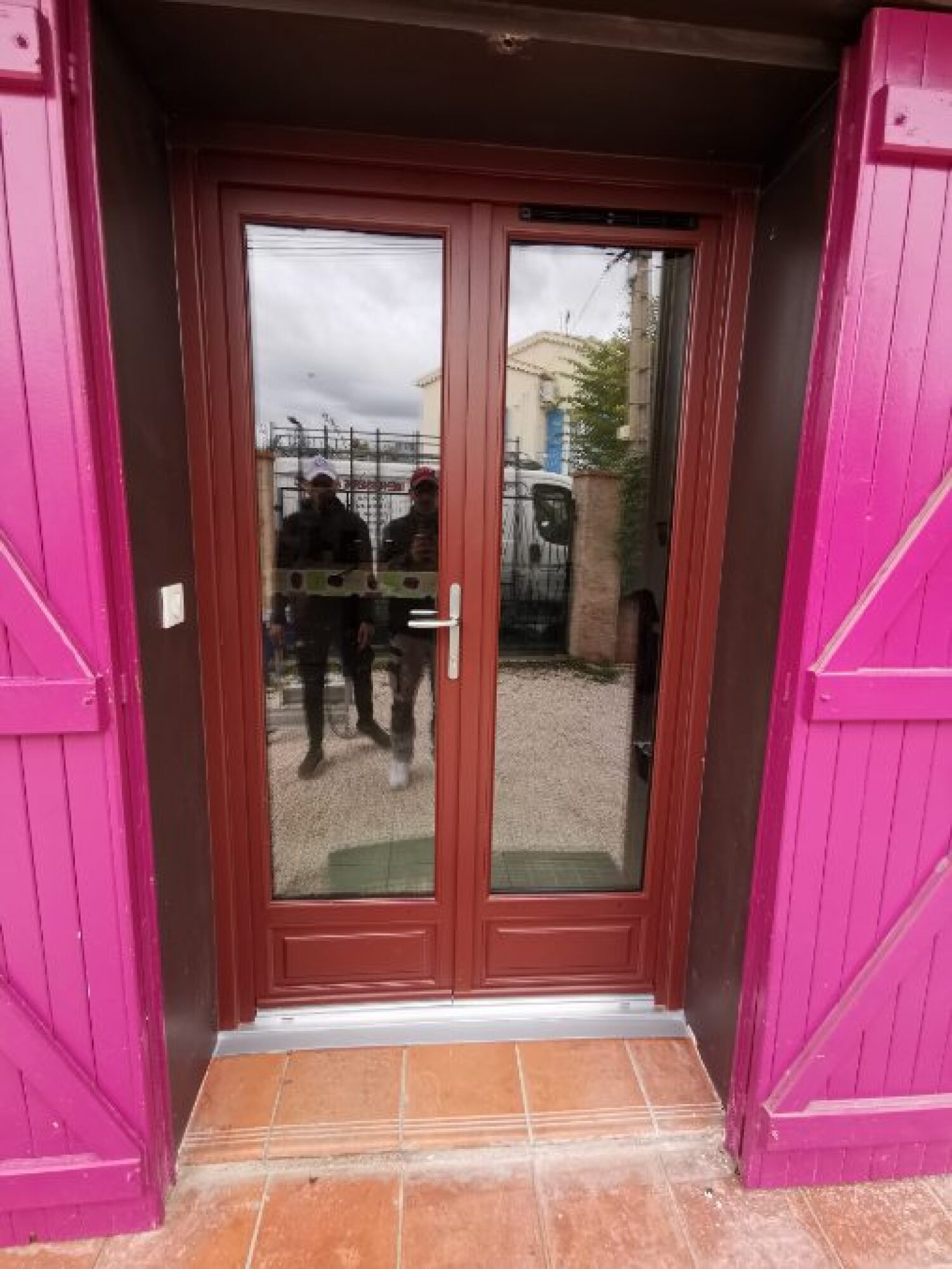 Porte-fenêtre bois 2 vantaux