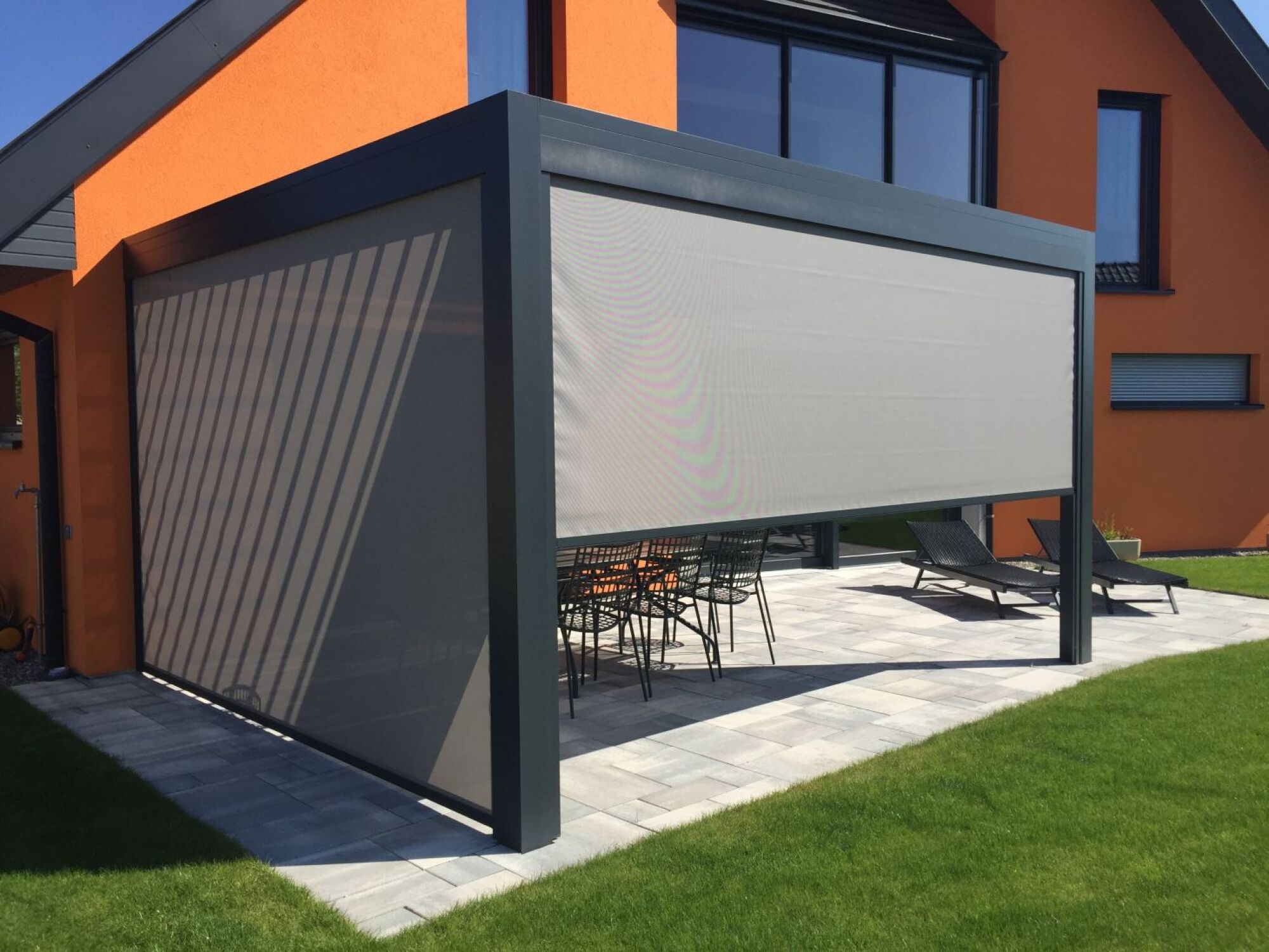 Store vertical ZIP OPEN - Avancée 5200mm x  Hauteur 2715mm