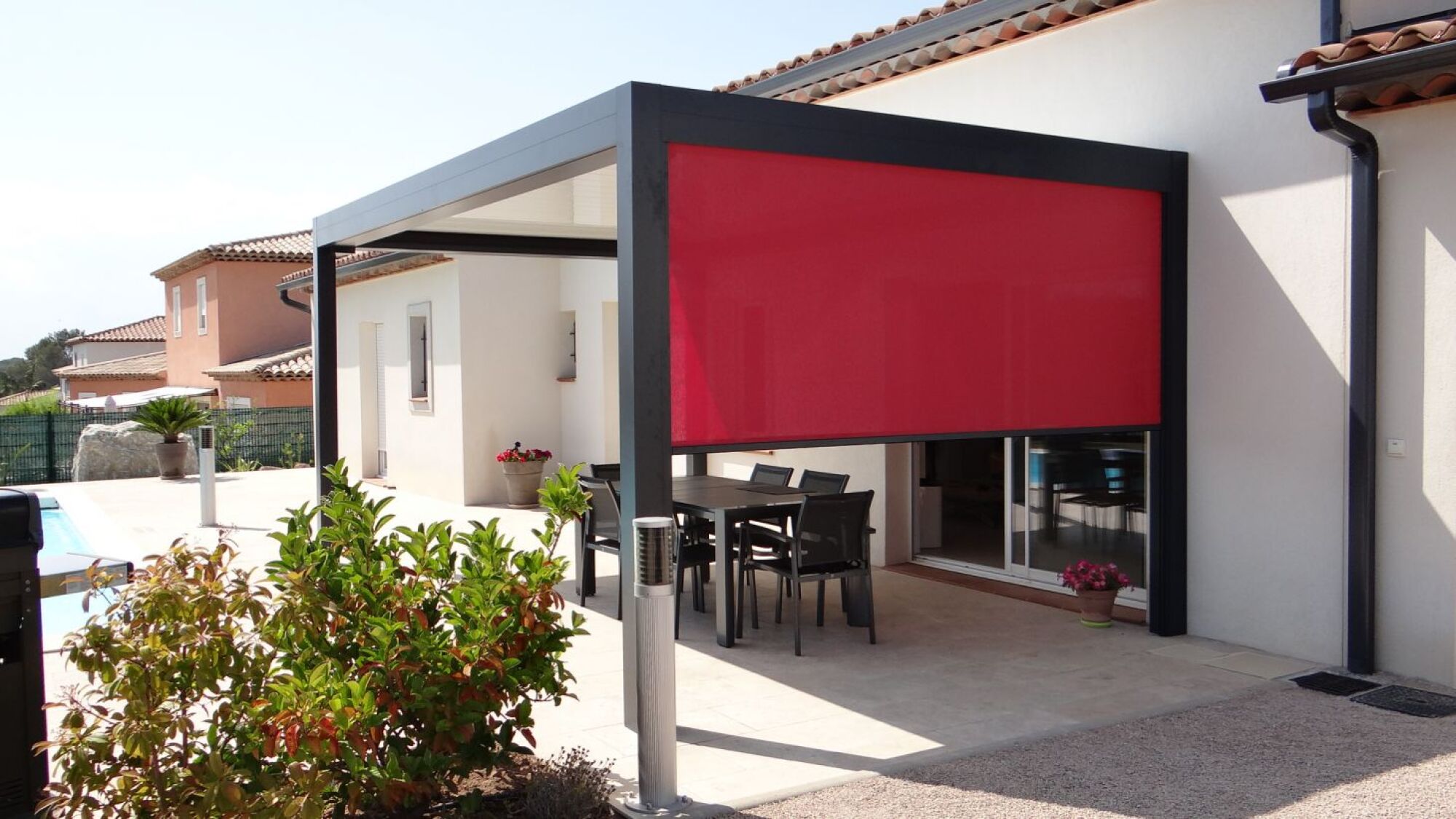 Store vertical ZIP OPEN - Largeur 4000mm x  Hauteur 2715mm