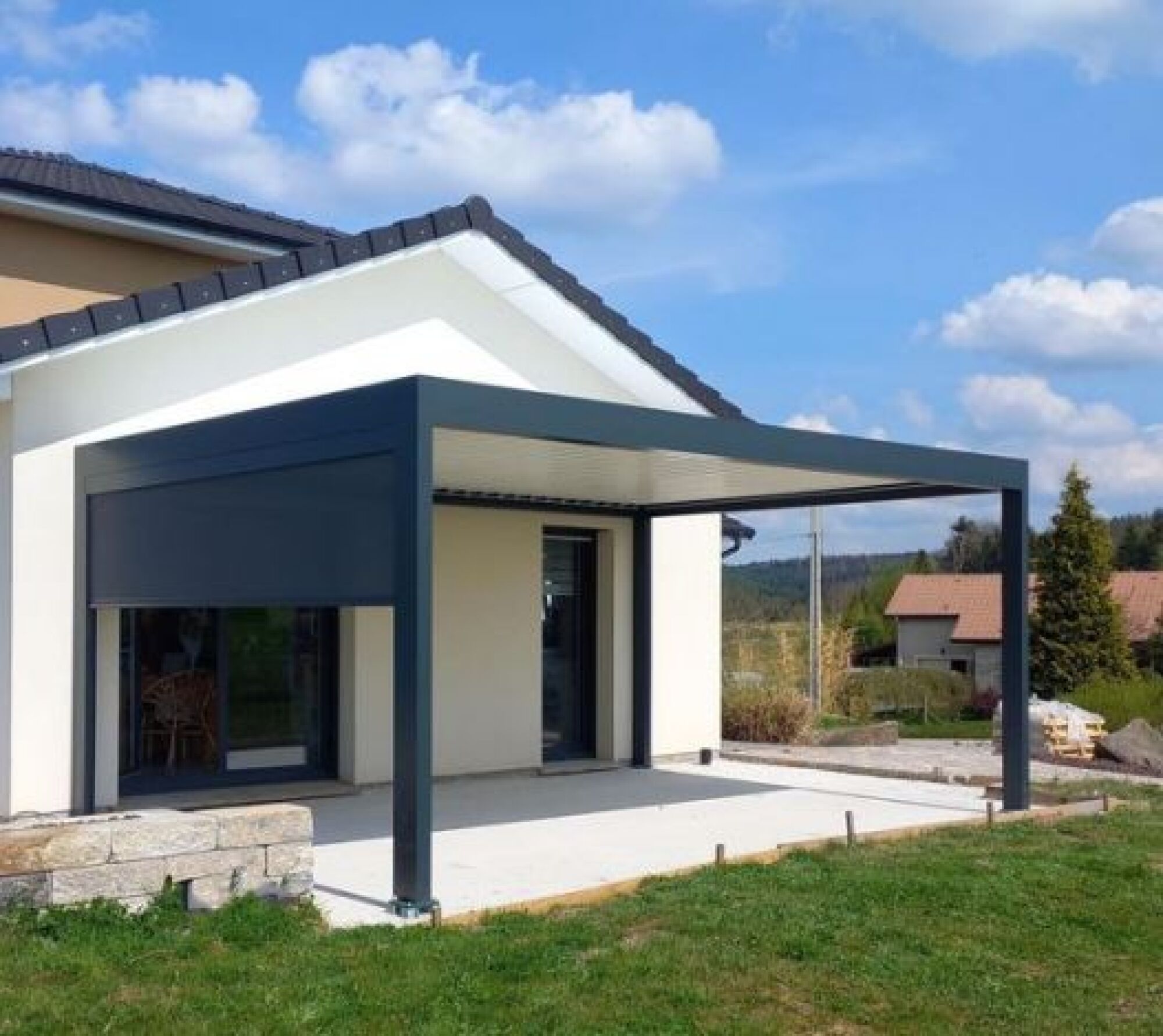 Store verticoffre ZIP 123 -  Largeur 4000mm x Hauteur 2600mm