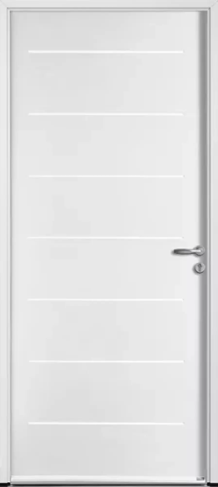 Porte d’entrée Equation ZILTEN – Largeur 900mm x Hauteur 2150mm – RAL 9016
