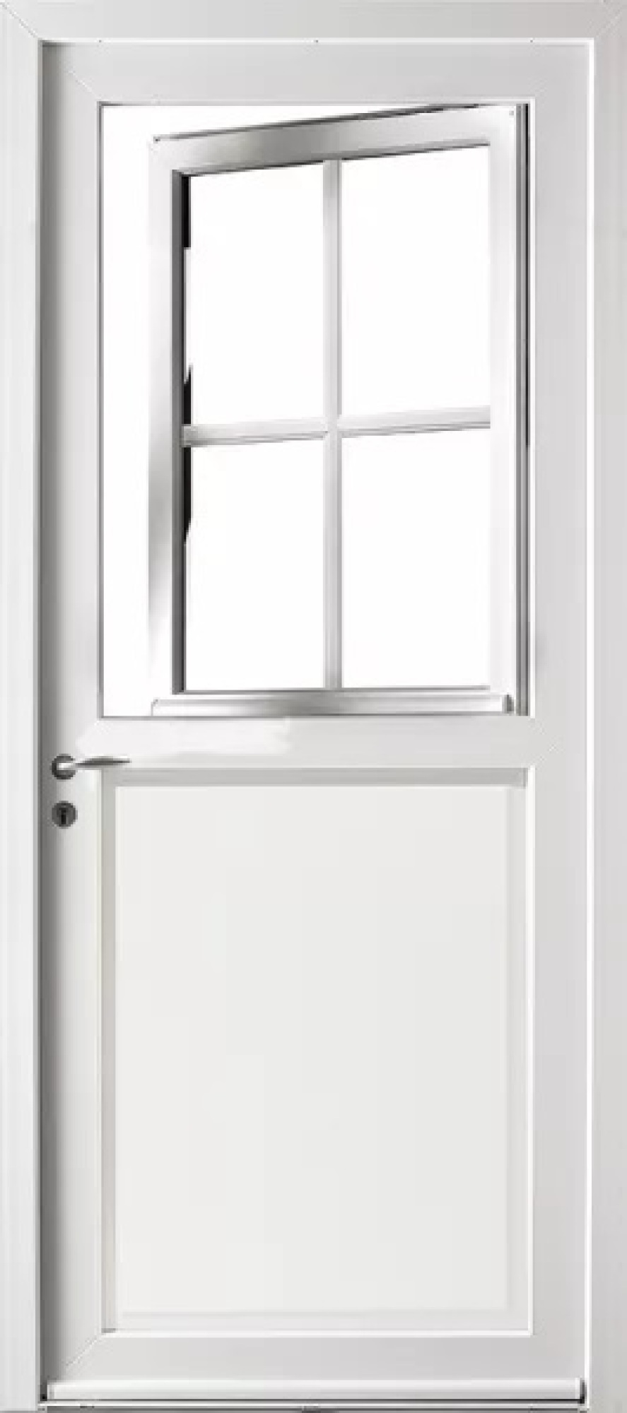 Porte d’entrée Tracy 4 ZILTEN – Largeur 900mm x Hauteur 2150mm – RAL 9016