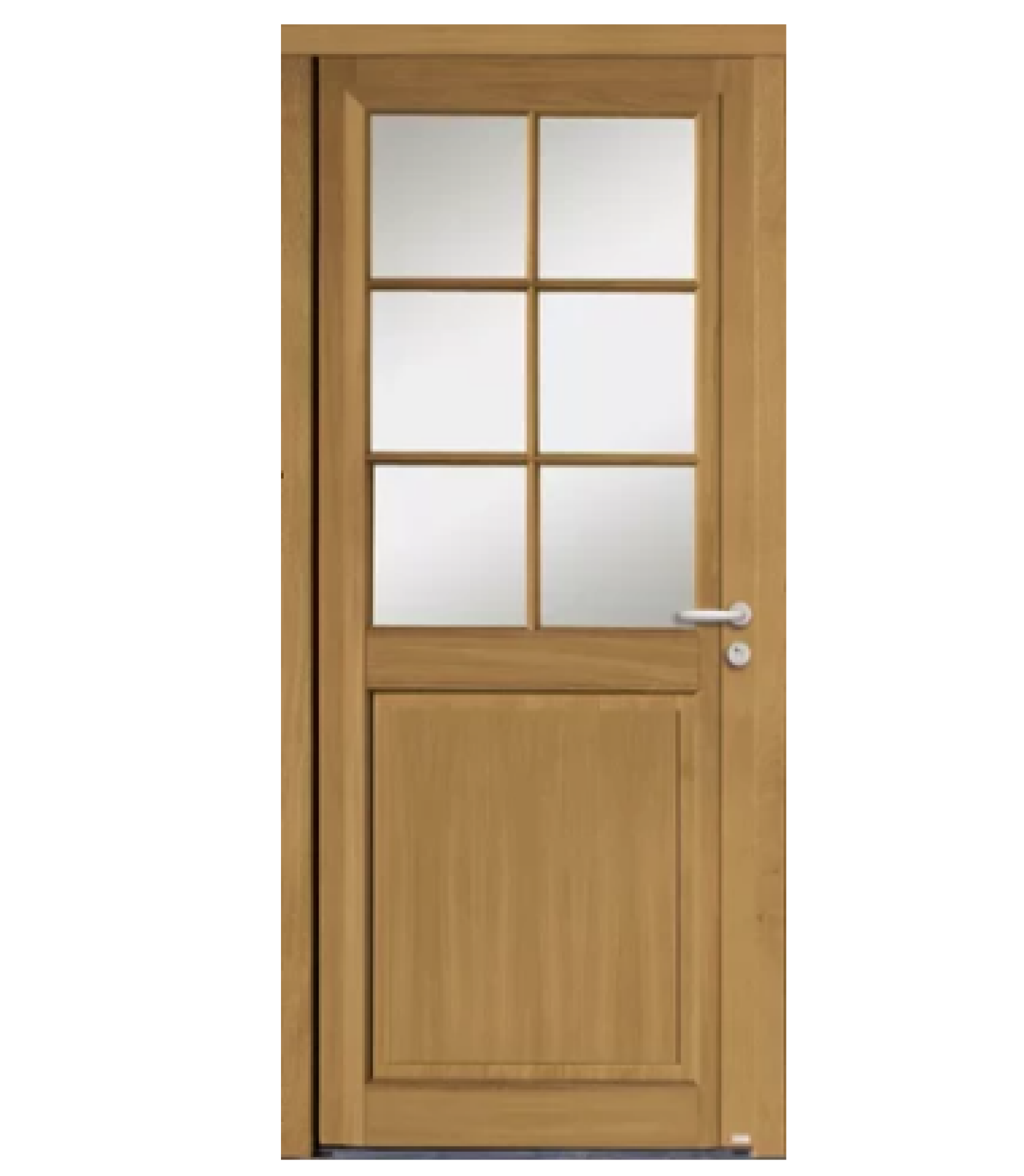 Porte d’entrée Cannelle Bel’M – Largeur 900mm x Hauteur 2150mm – Finition Chêne clair