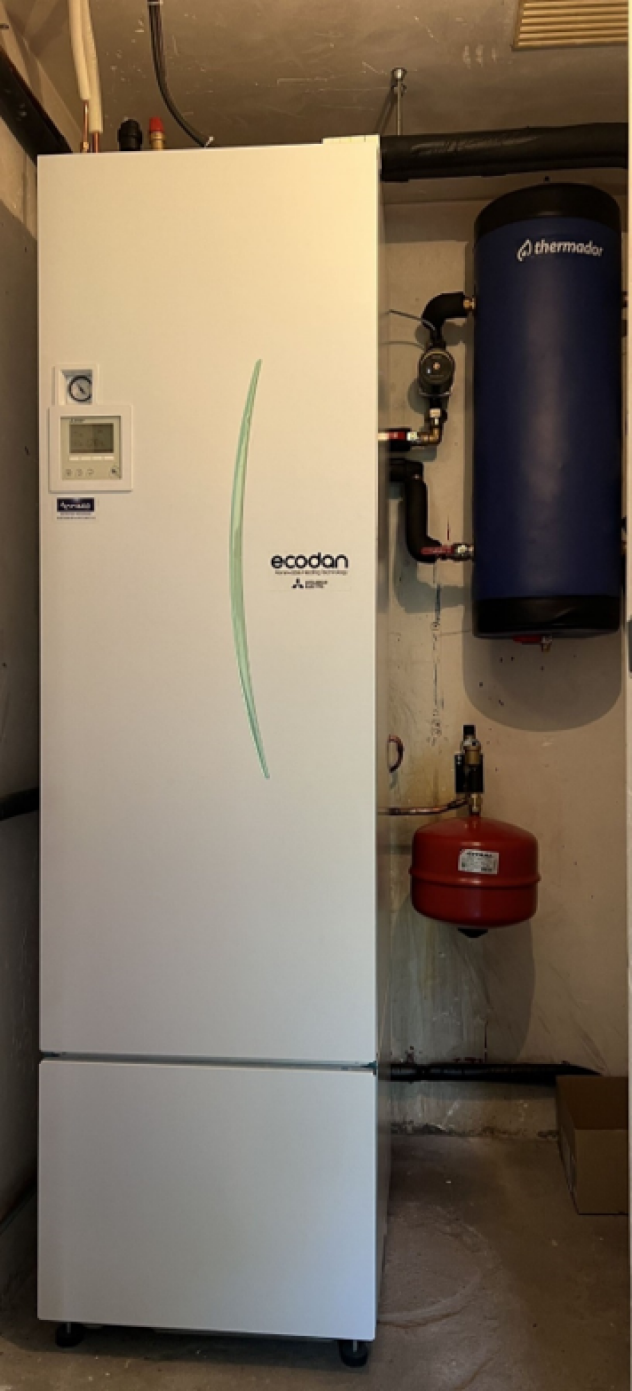 Pompe à chaleur air/eau Mitsubishi avec eau chaude intégrée