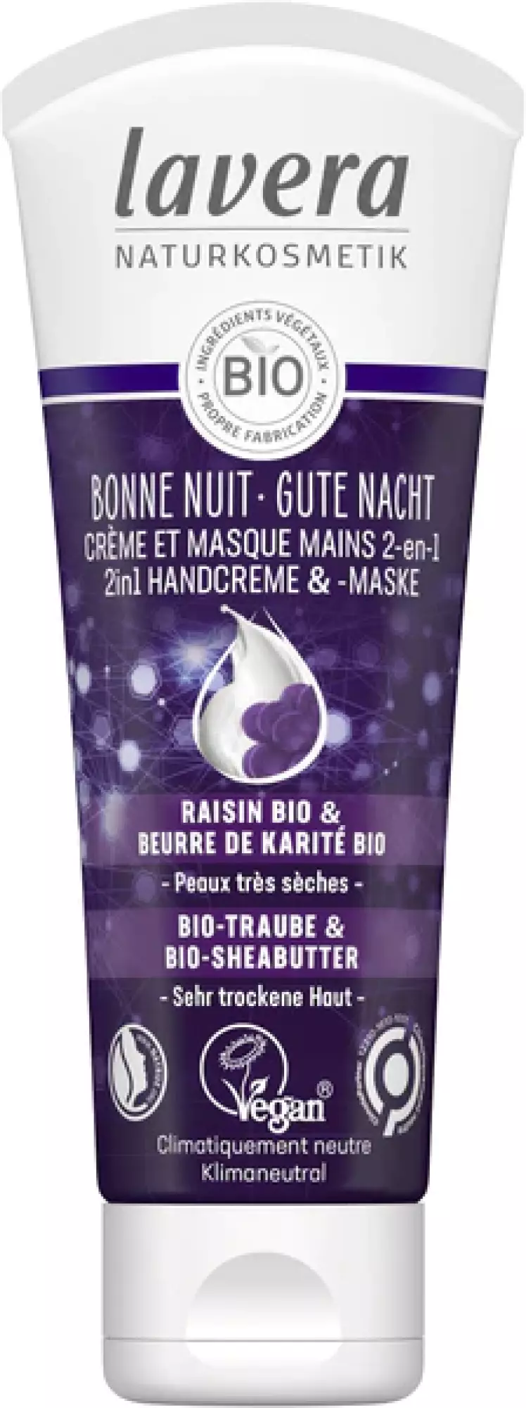 Bonne Nuit Crème et Masque Mains 2 en 1