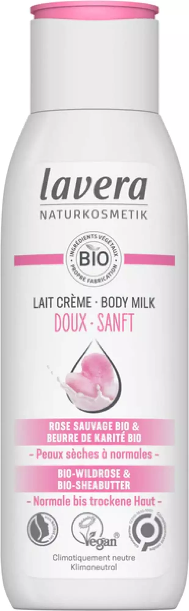 Lait Crème Doux Rose Sauvage Beurre de Karité BIO