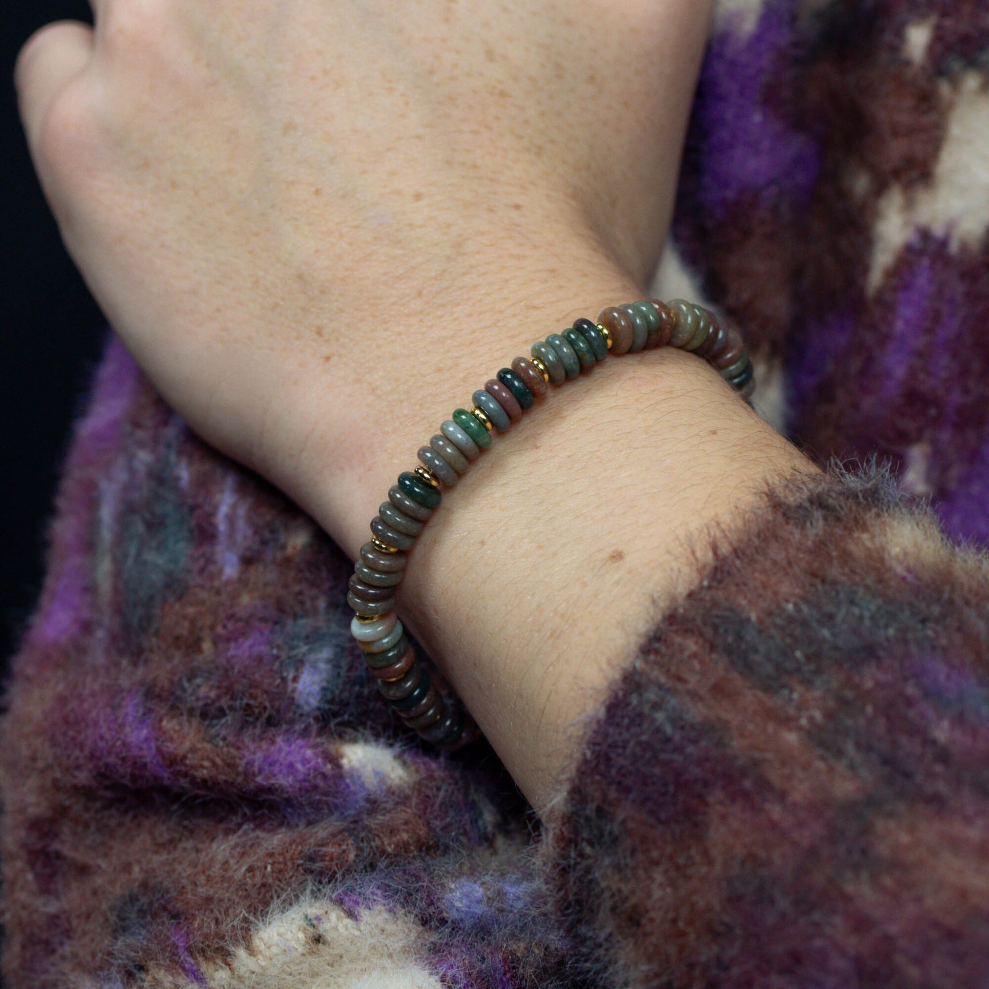Bracelet Blima en pierres Agate Indienne