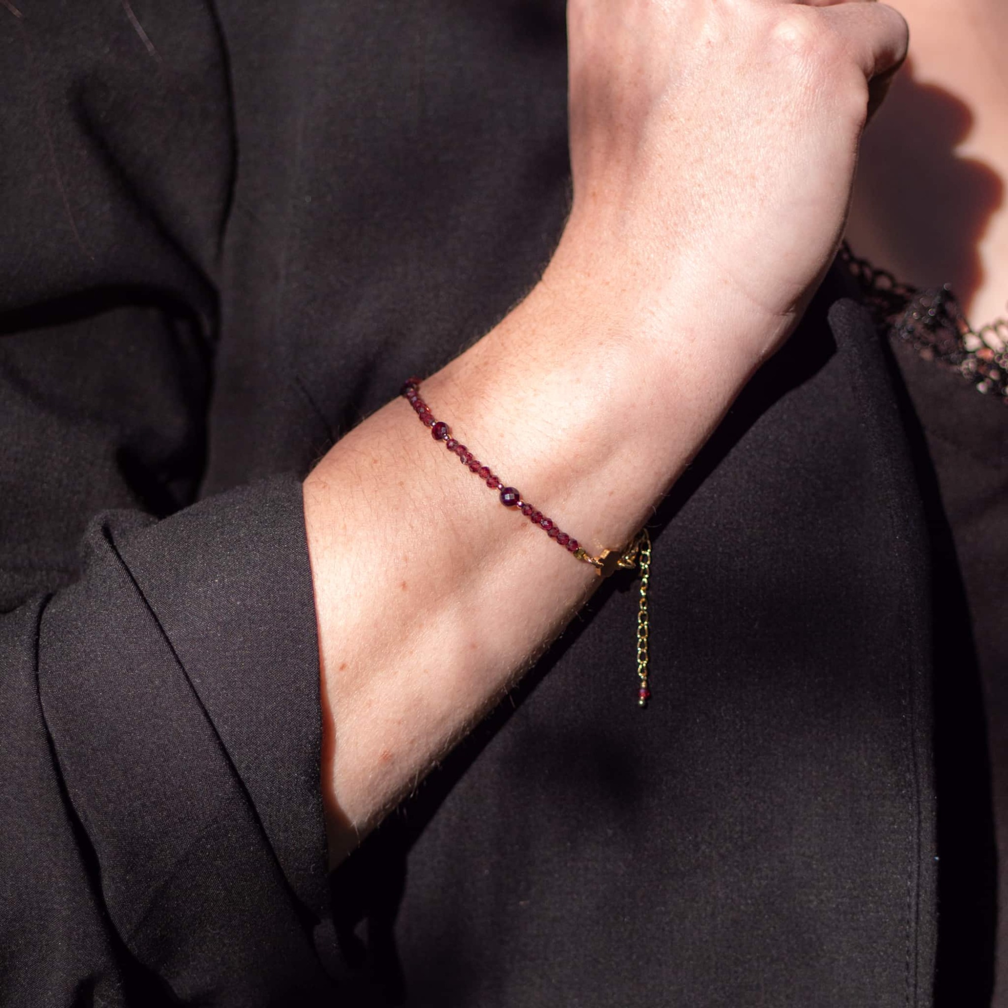 Bracelet Paloma en pierres Grenat