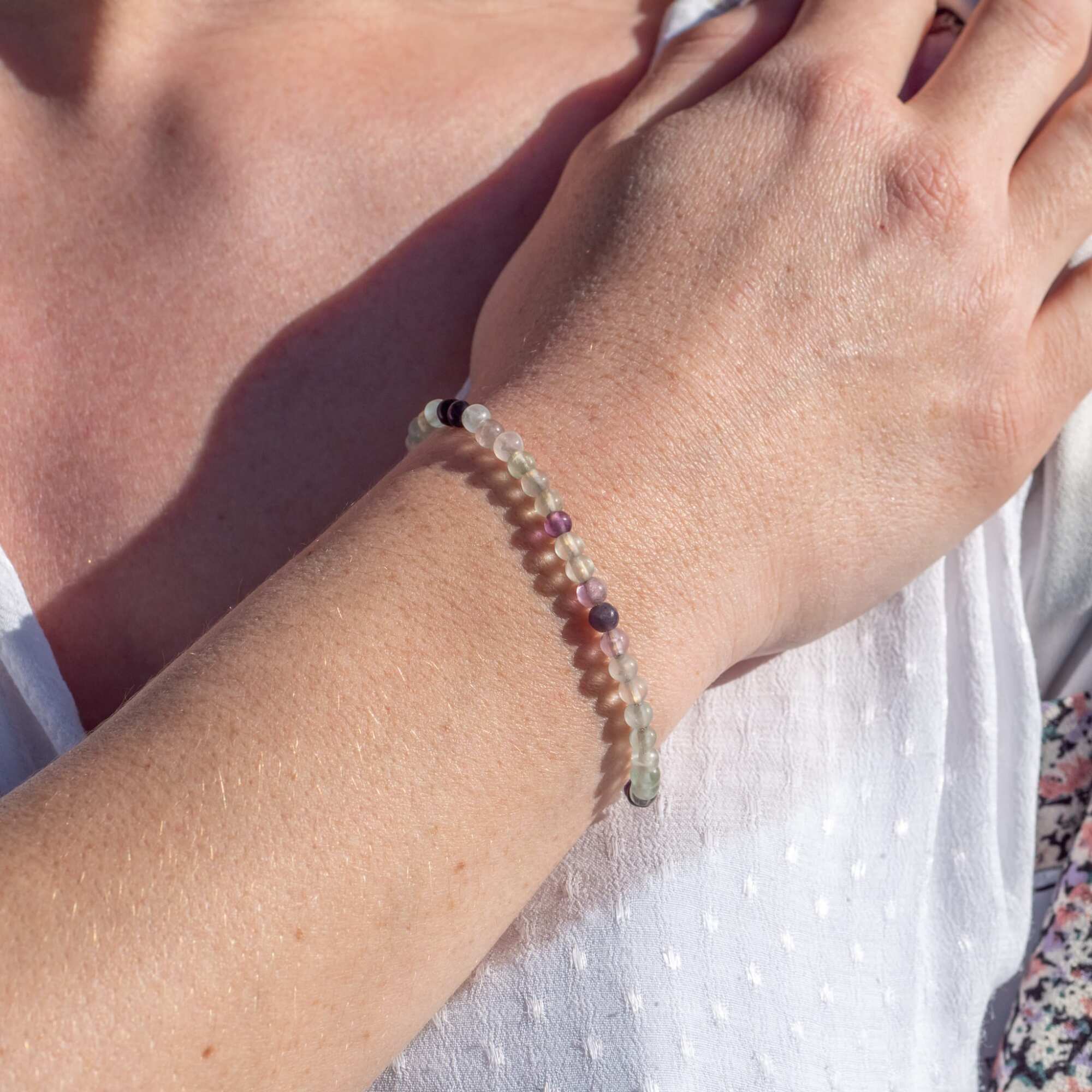Bracelet Serena en pierres Fluorite