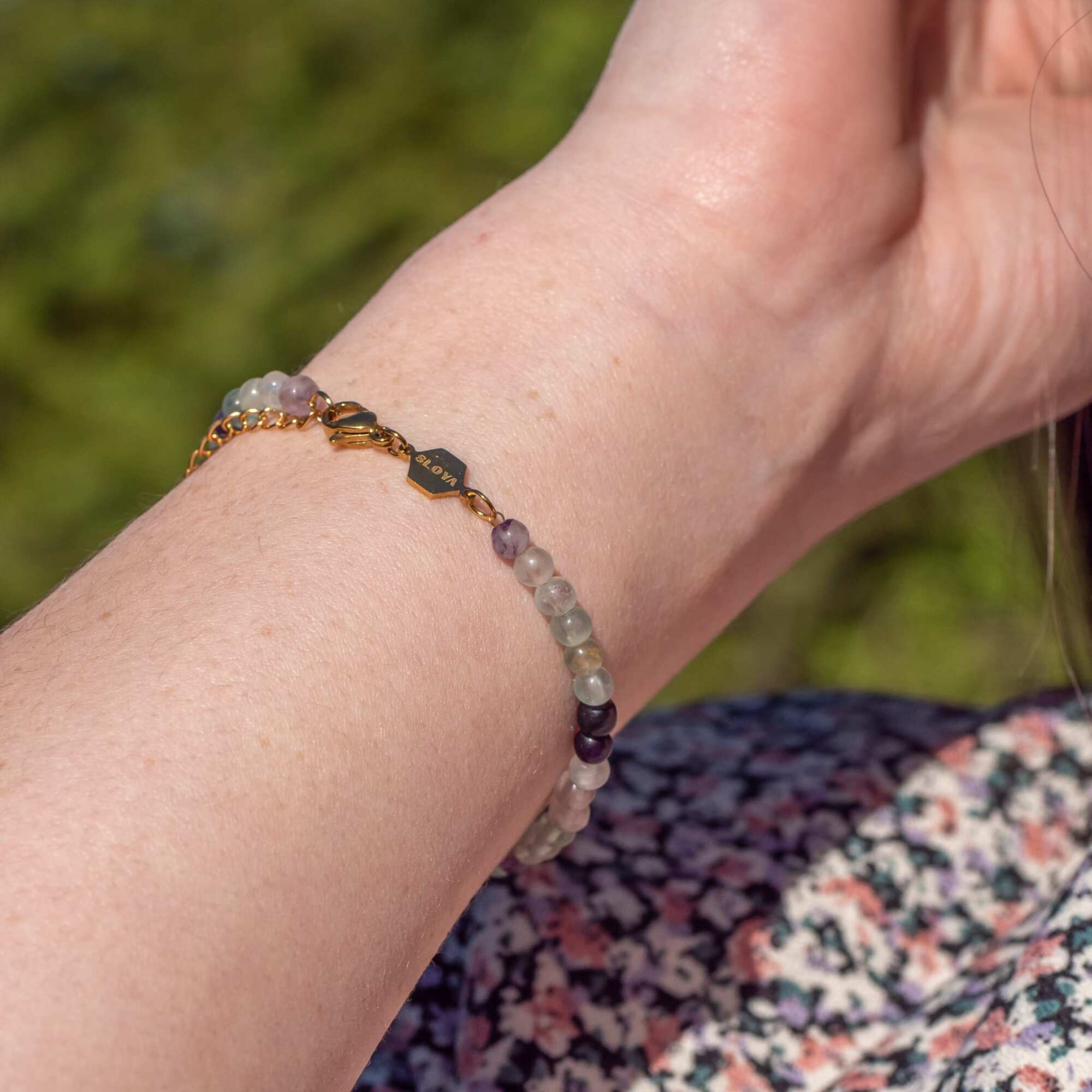 Bracelet Serena en pierres Fluorite