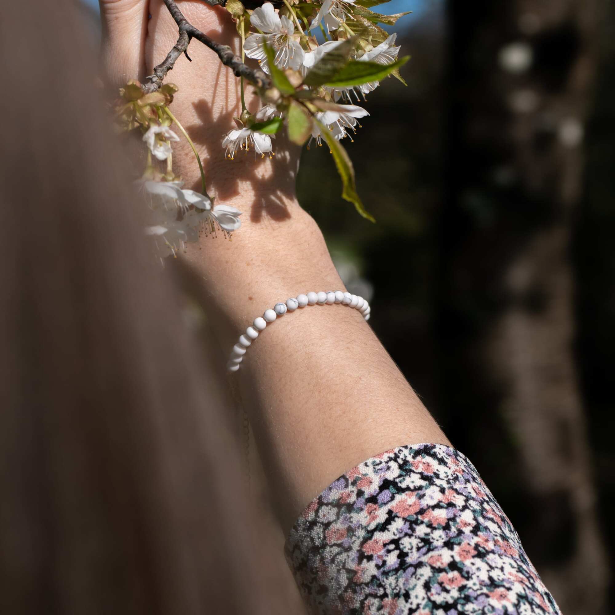 Bracelet Serena en pierres Howlite