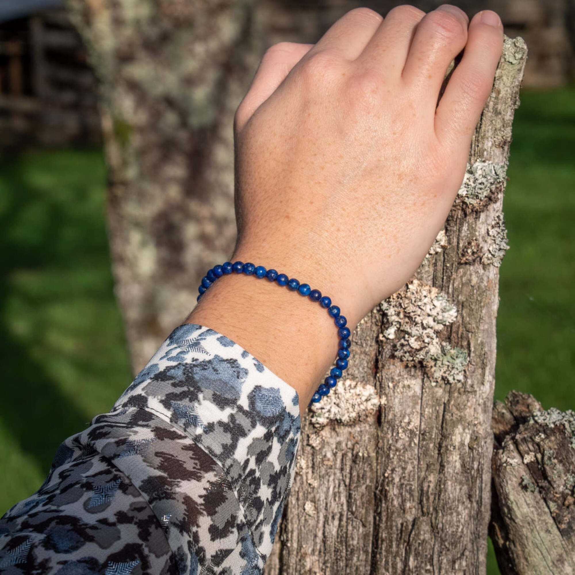Bracelet Serena en pierres Lapis-lazuli