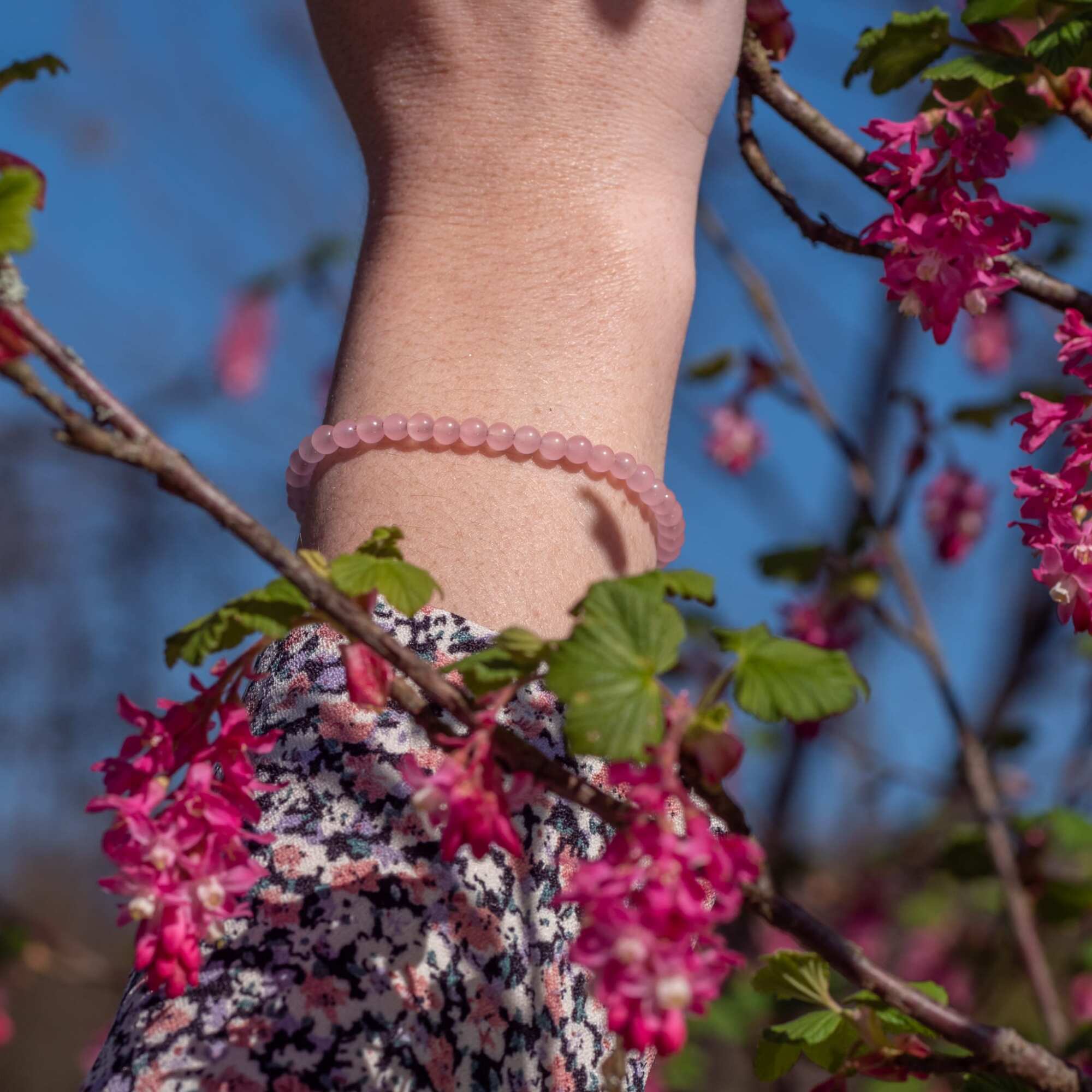 Bracelet Serena en pierres Quartz Rose