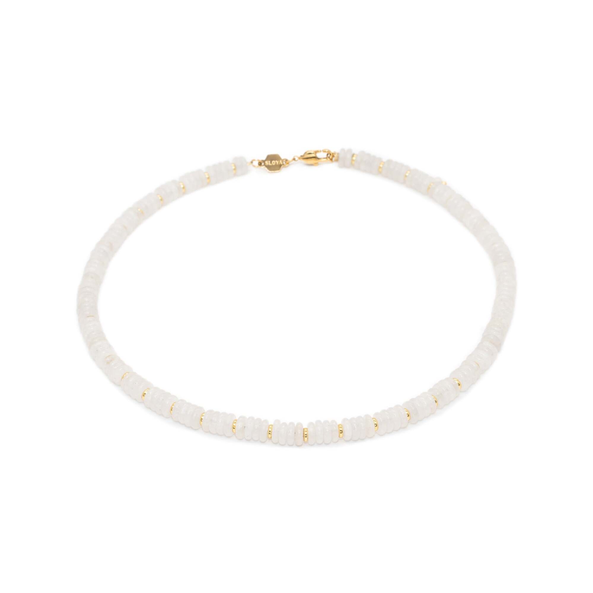 Collier Blima En Pierres Jade Blanc Montres Bijoux Plus Que Pro Shop
