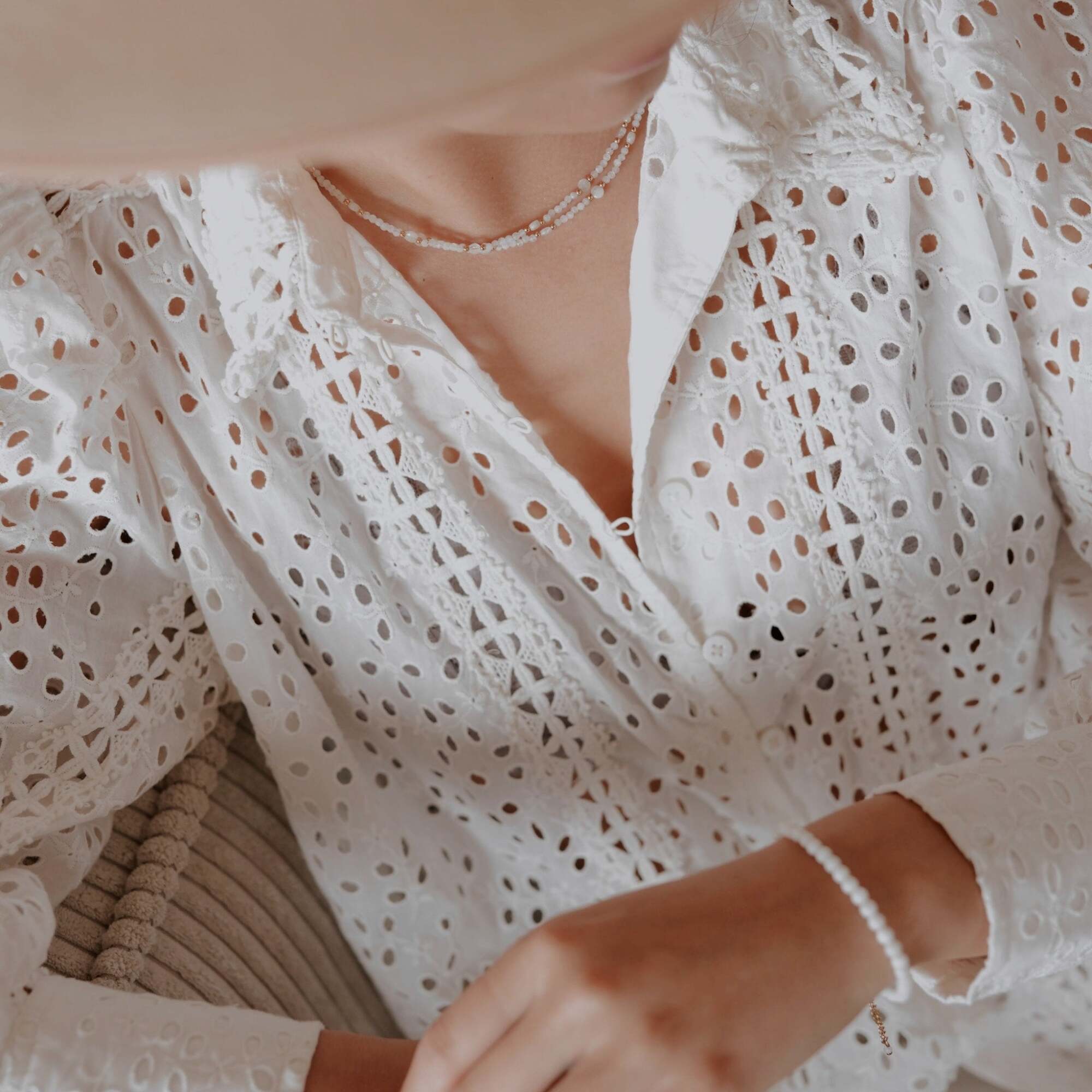 Collier et bracelet Paloma en pierres de Lune
