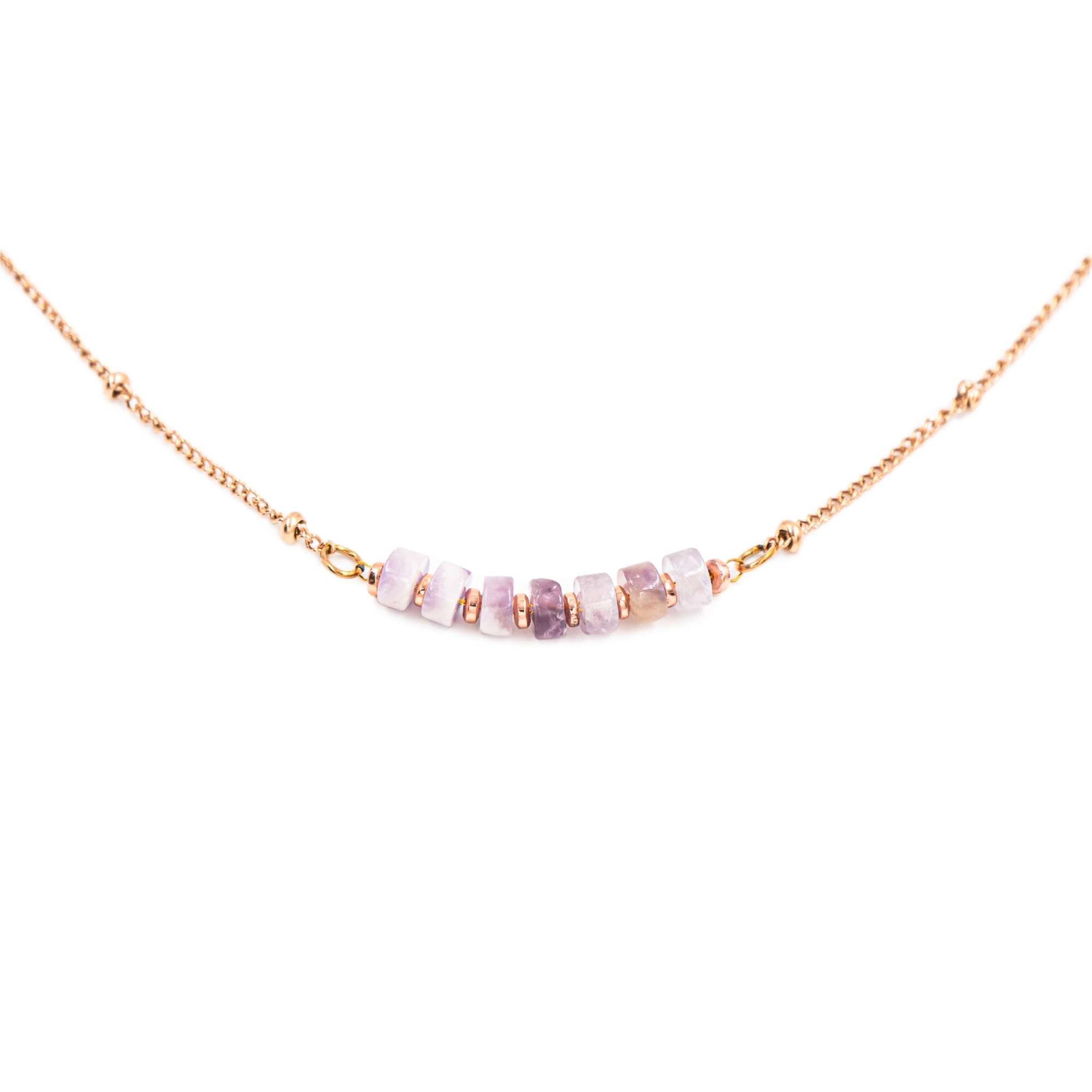 Collier Piana en pierres Améthyste