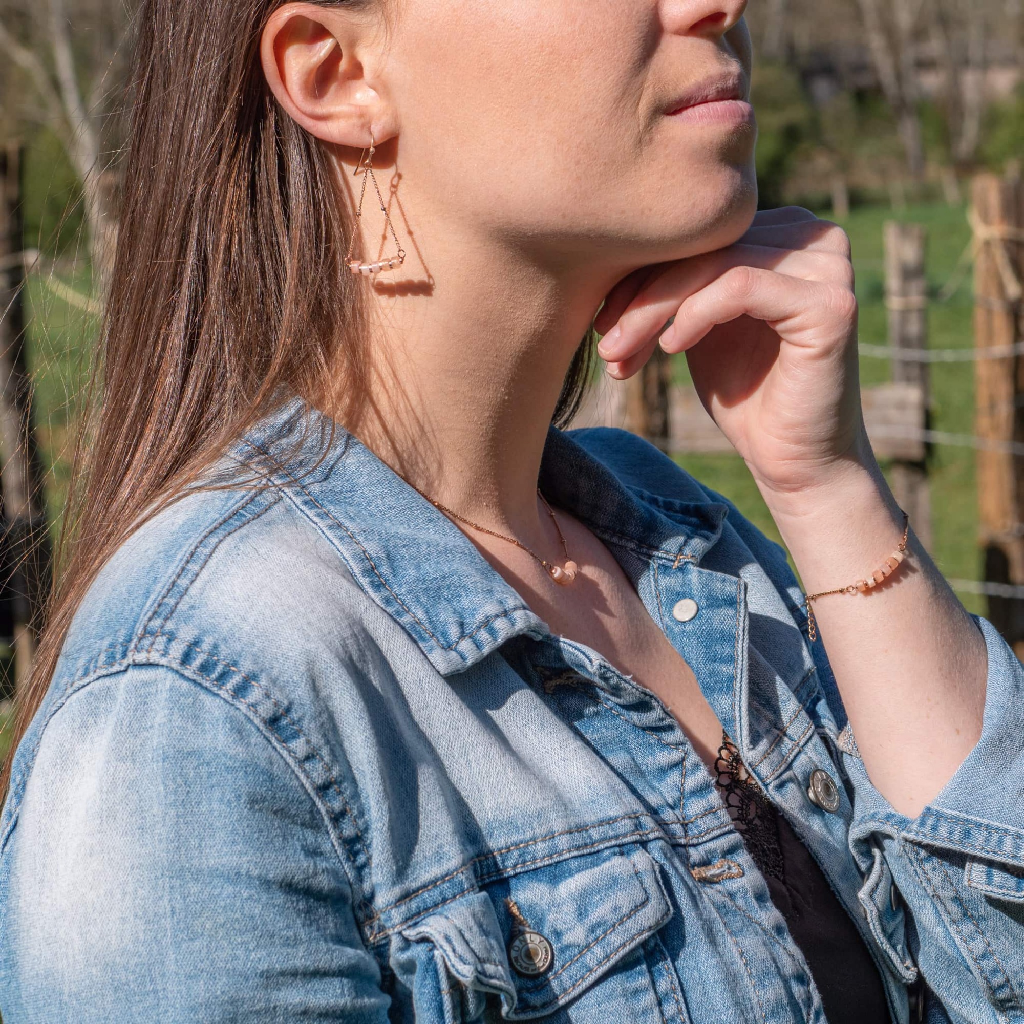 Collier Piana en pierres de Soleil