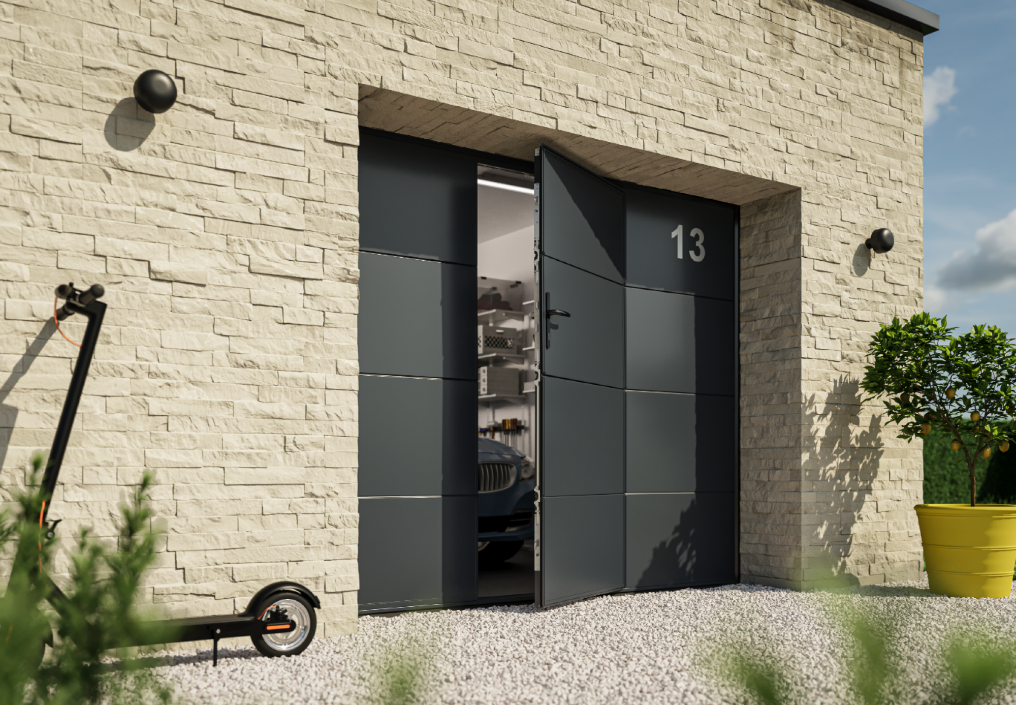 Porte Sectionnelle Plafond40 Aludoor