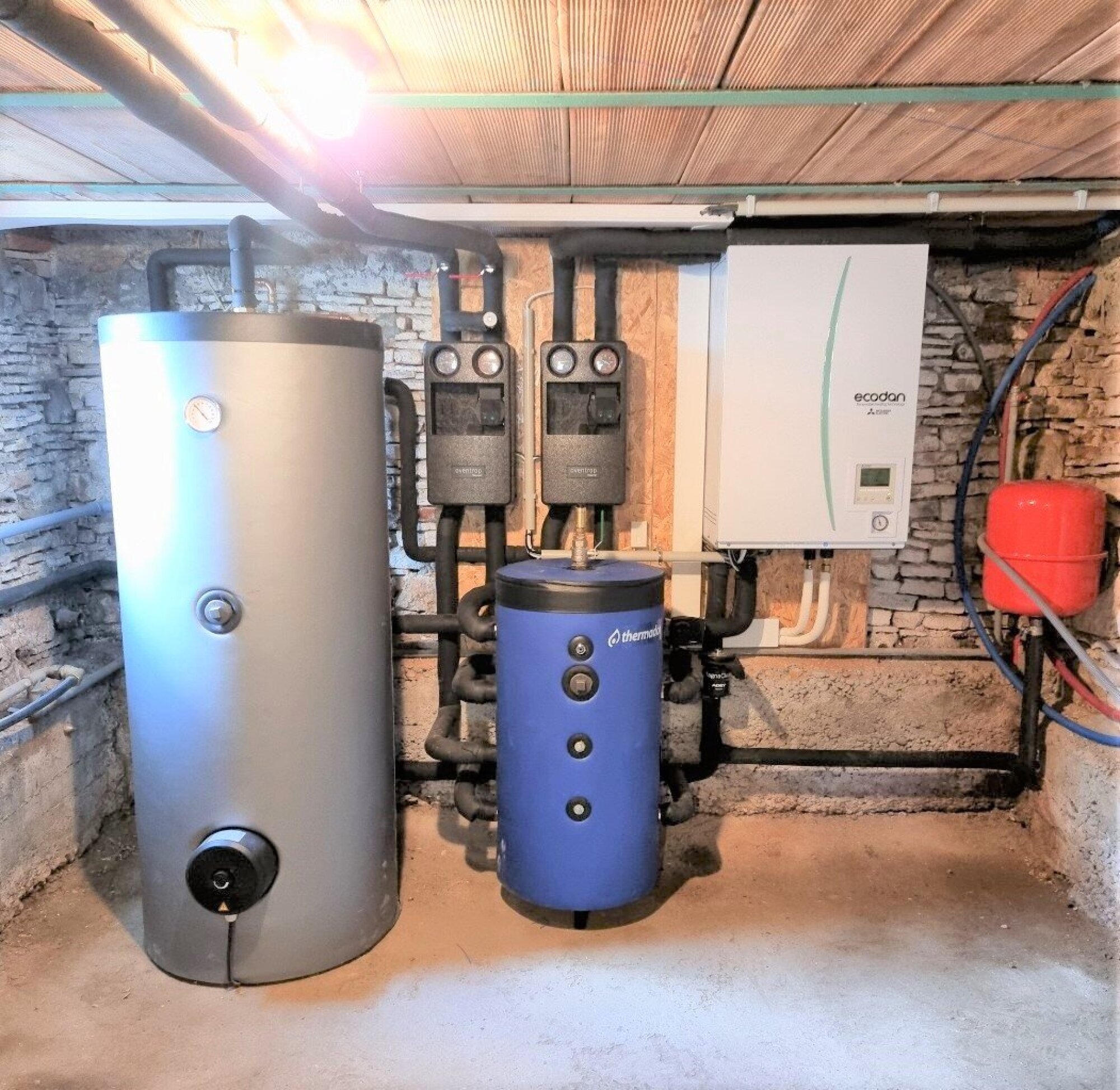 Remplacement chaudière par une PAC air-eau MITSUBISHI Zubadan Silence à Gerstheim