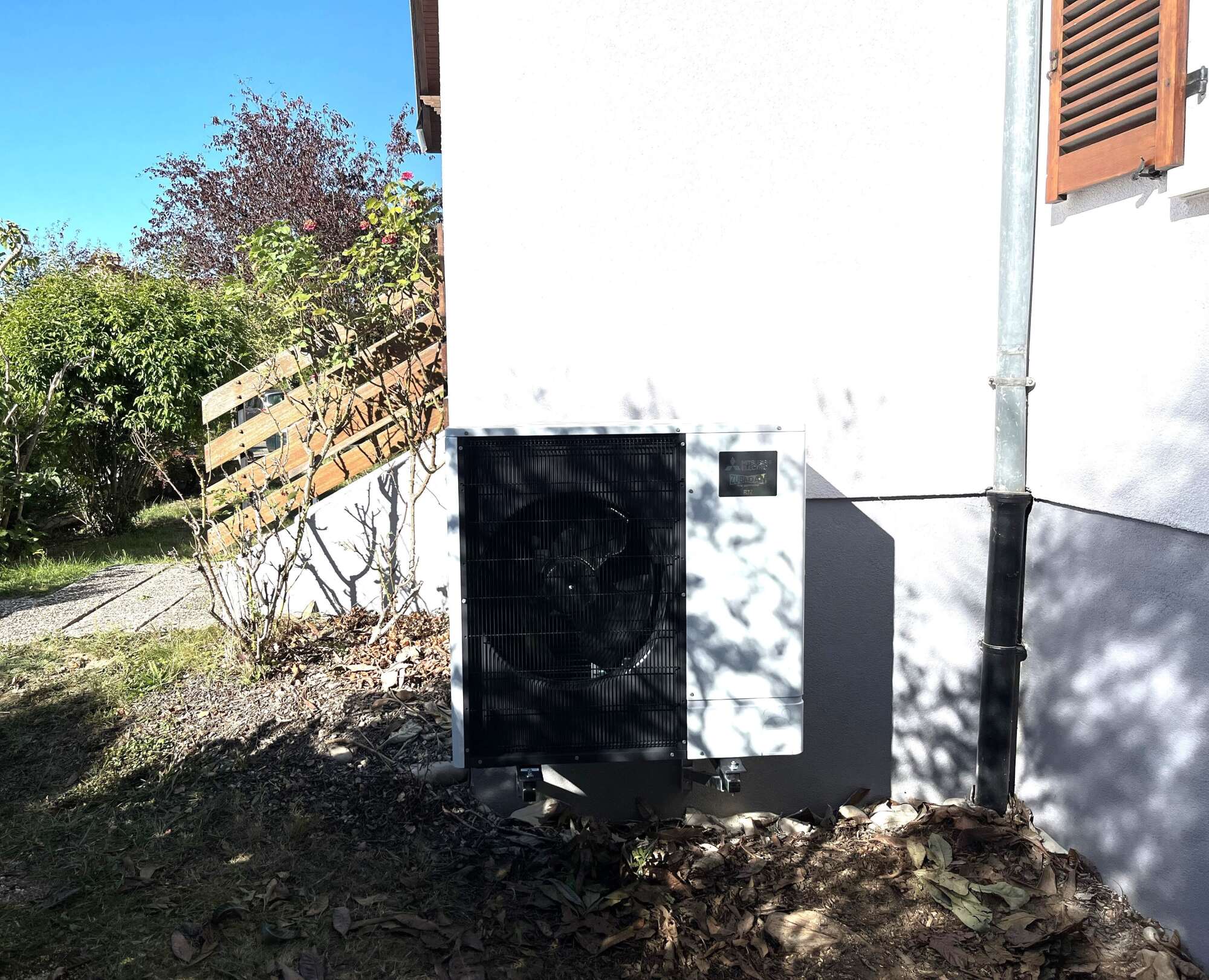 Remplacement chaudière par une PAC air-eau MITSUBISHI Zubadan Silence à Illkirch