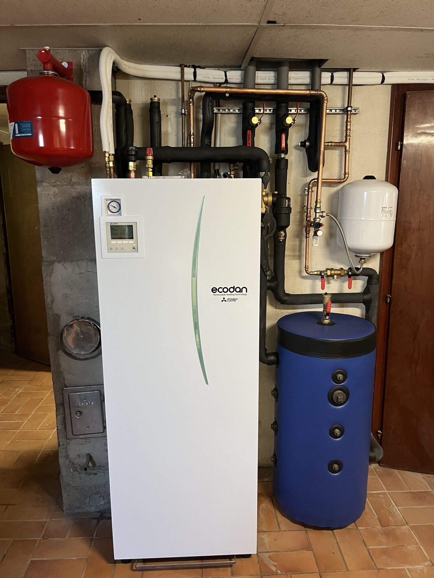 Remplacement chaudière par une PAC air-eau MITSUBISHI Zubadan Silence à Illkirch