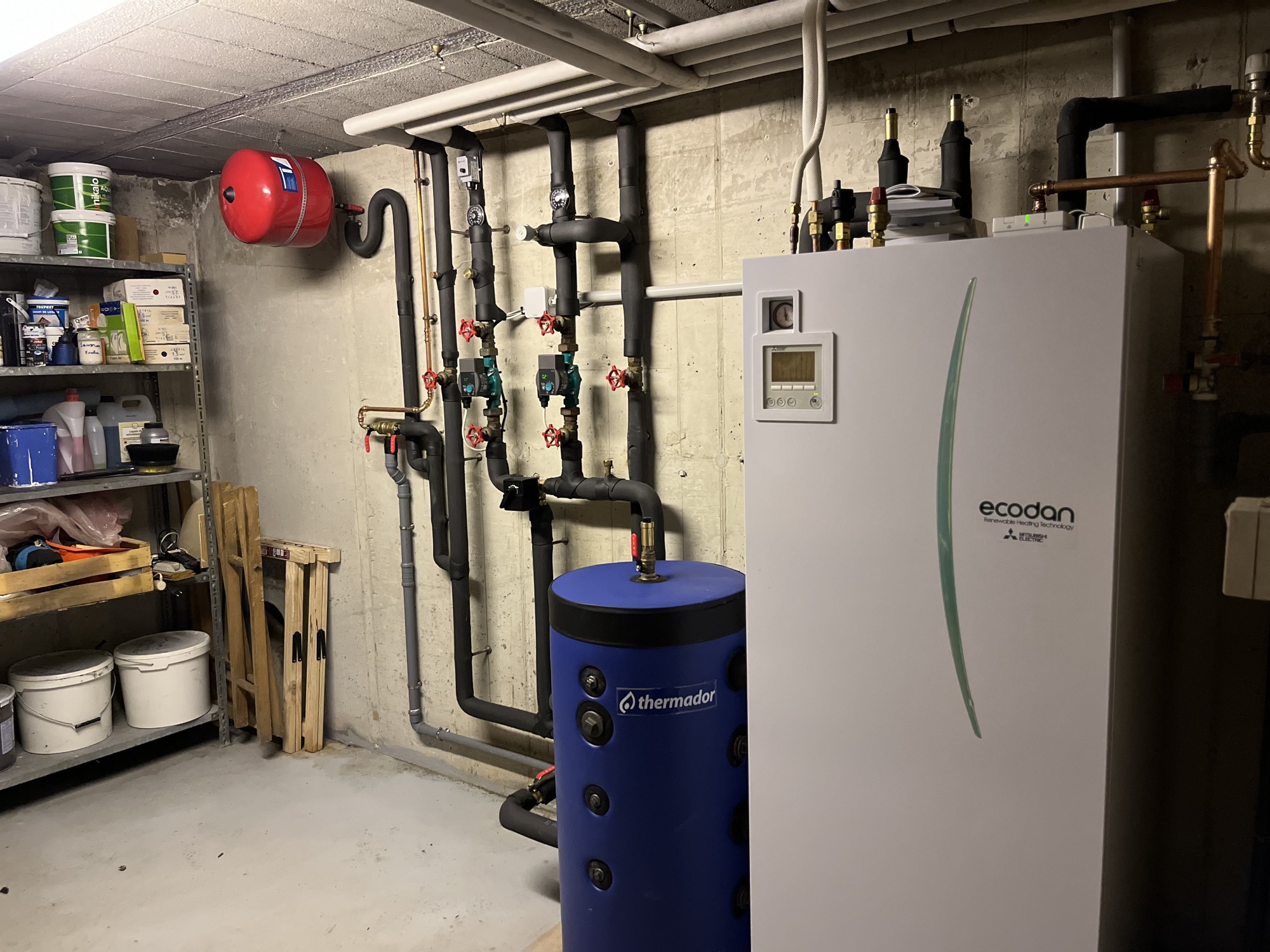Remplacement chaudière par une PAC air-eau MITSUBISHI Zubadan Silence - Erstein