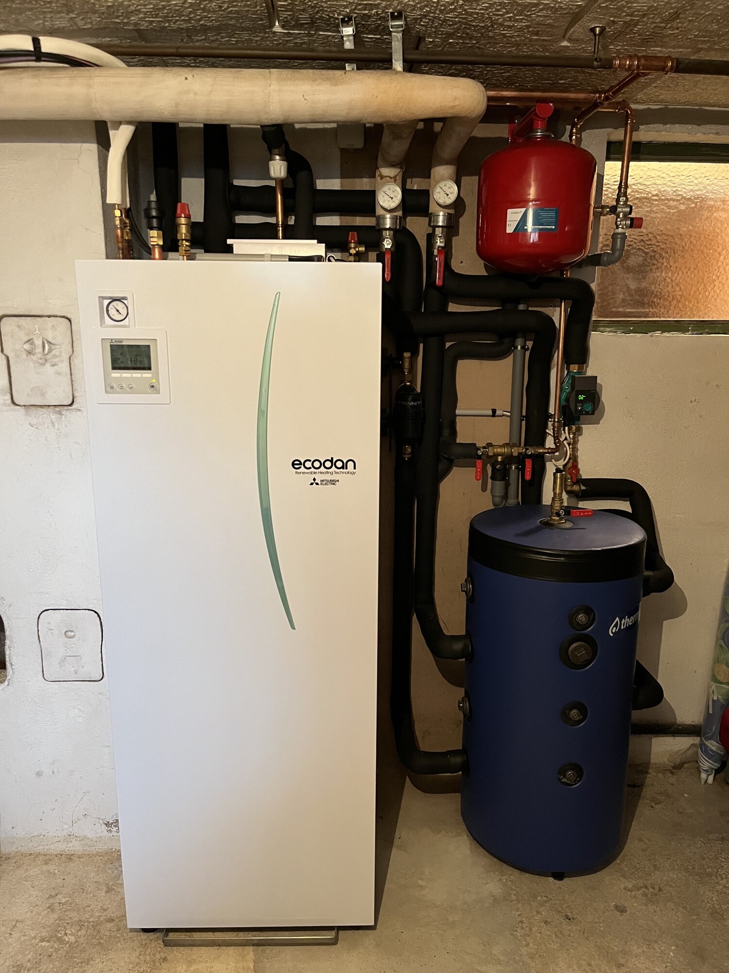 Remplacement chaudière par une PAC air-eau MITSUBISHI Zubadan Silence à Obernai