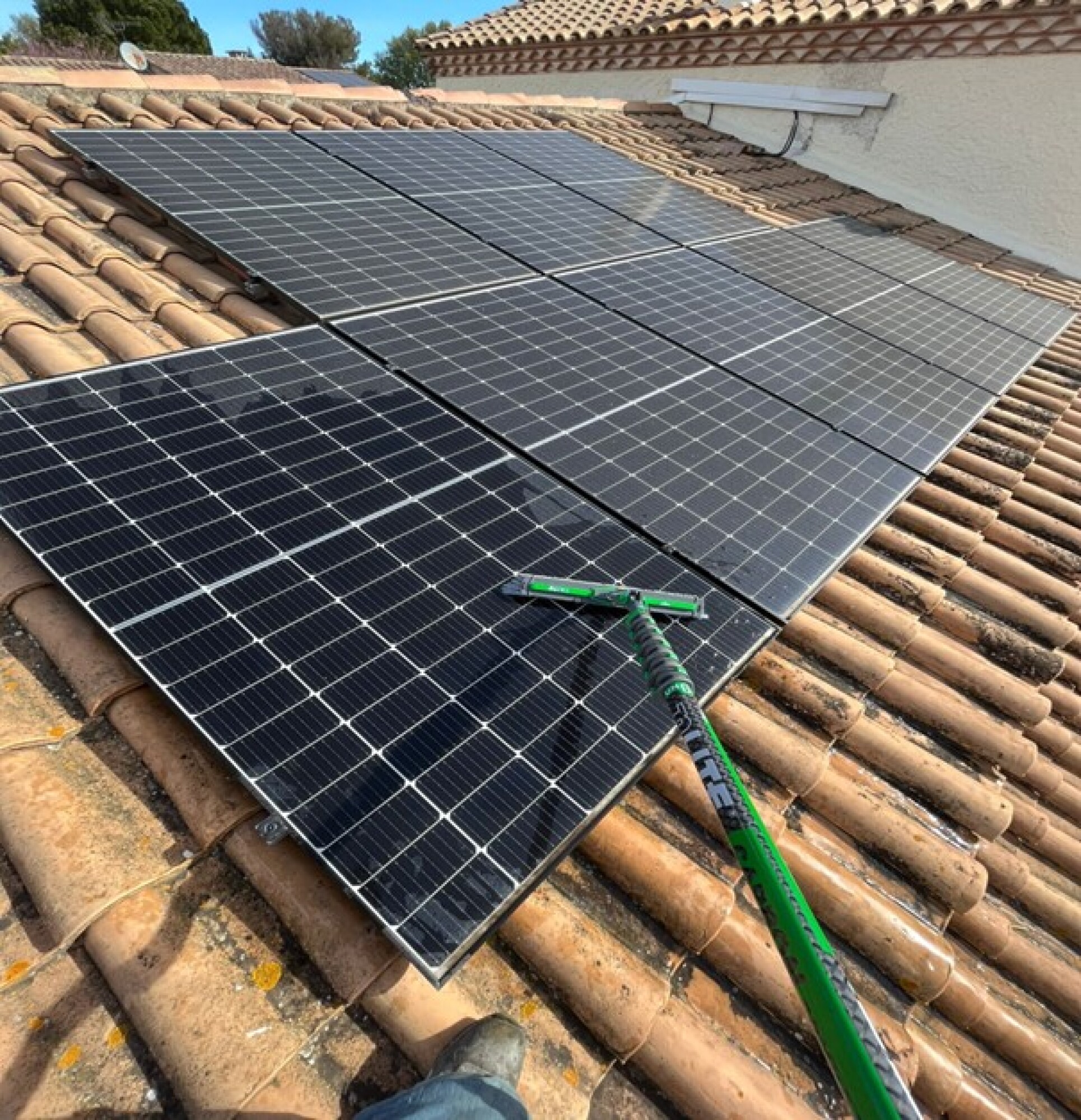 Nettoyage panneaux solaires/photovoltaïques