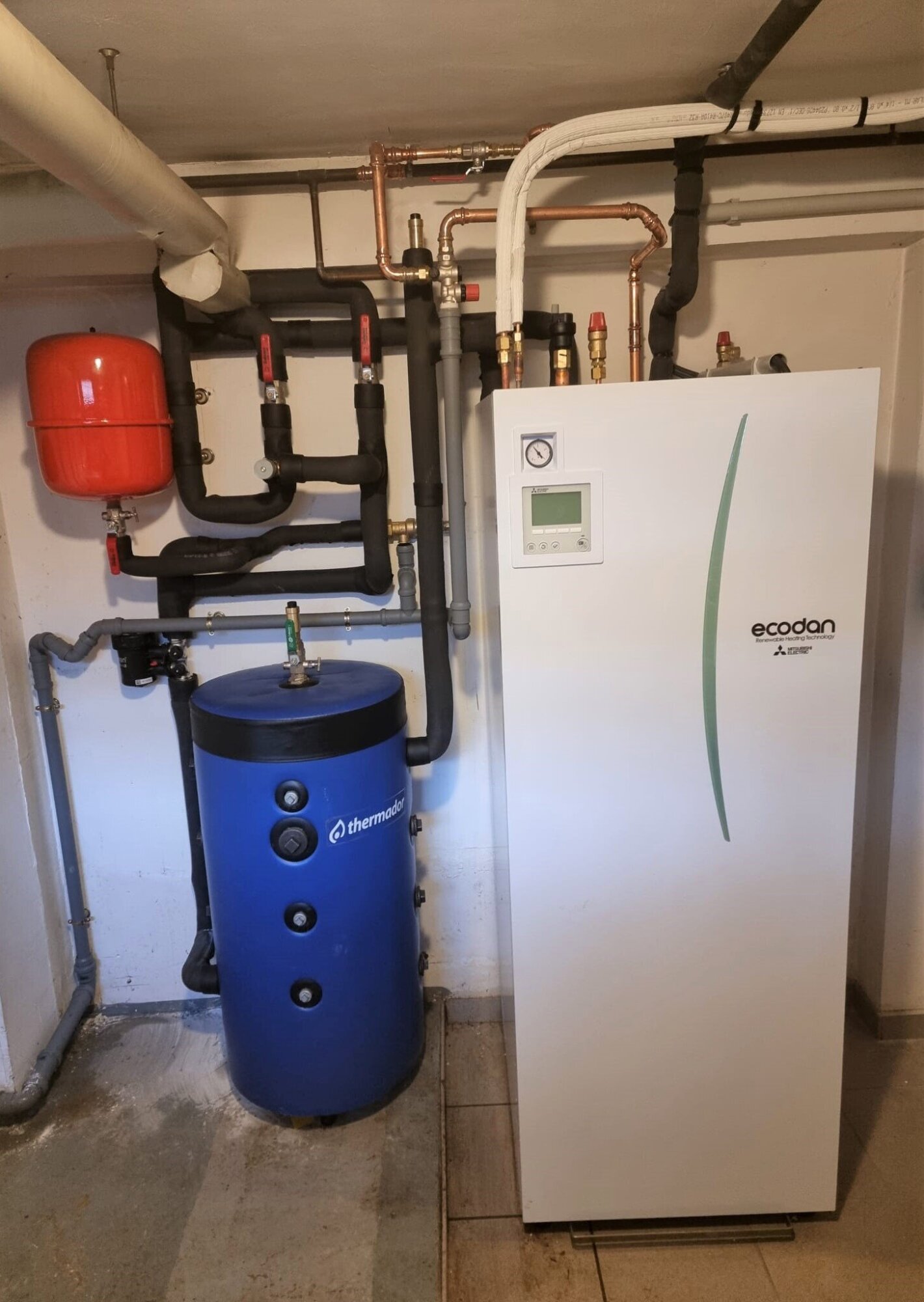 Remplacement de chaudière par une PAC air-eau MITSUBISHI - Illkirch
