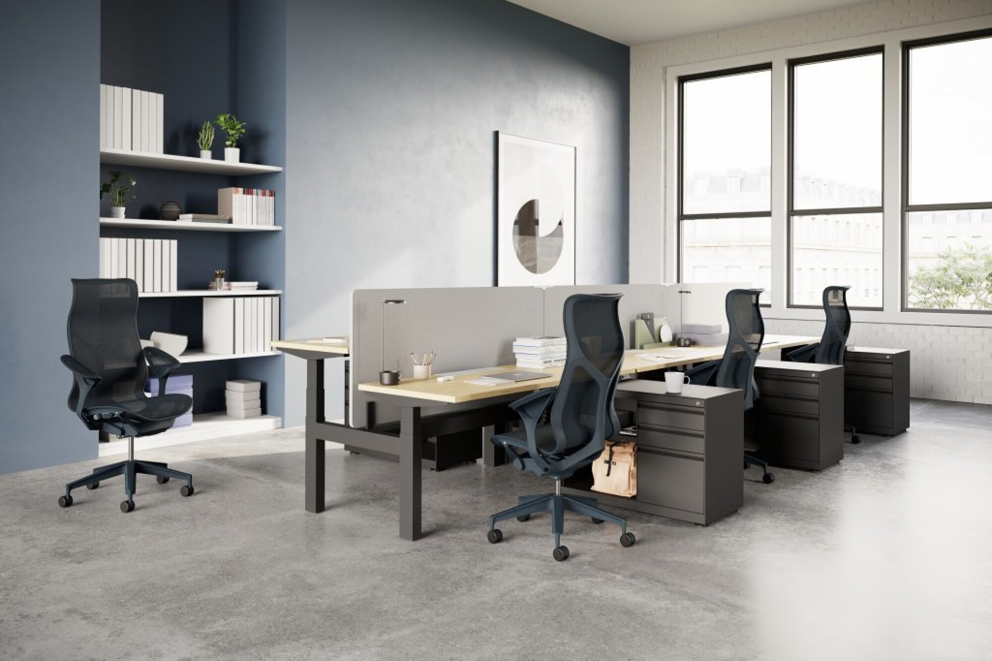 Fauteuil COSM Herman MILLER Haut dossier Nightfall