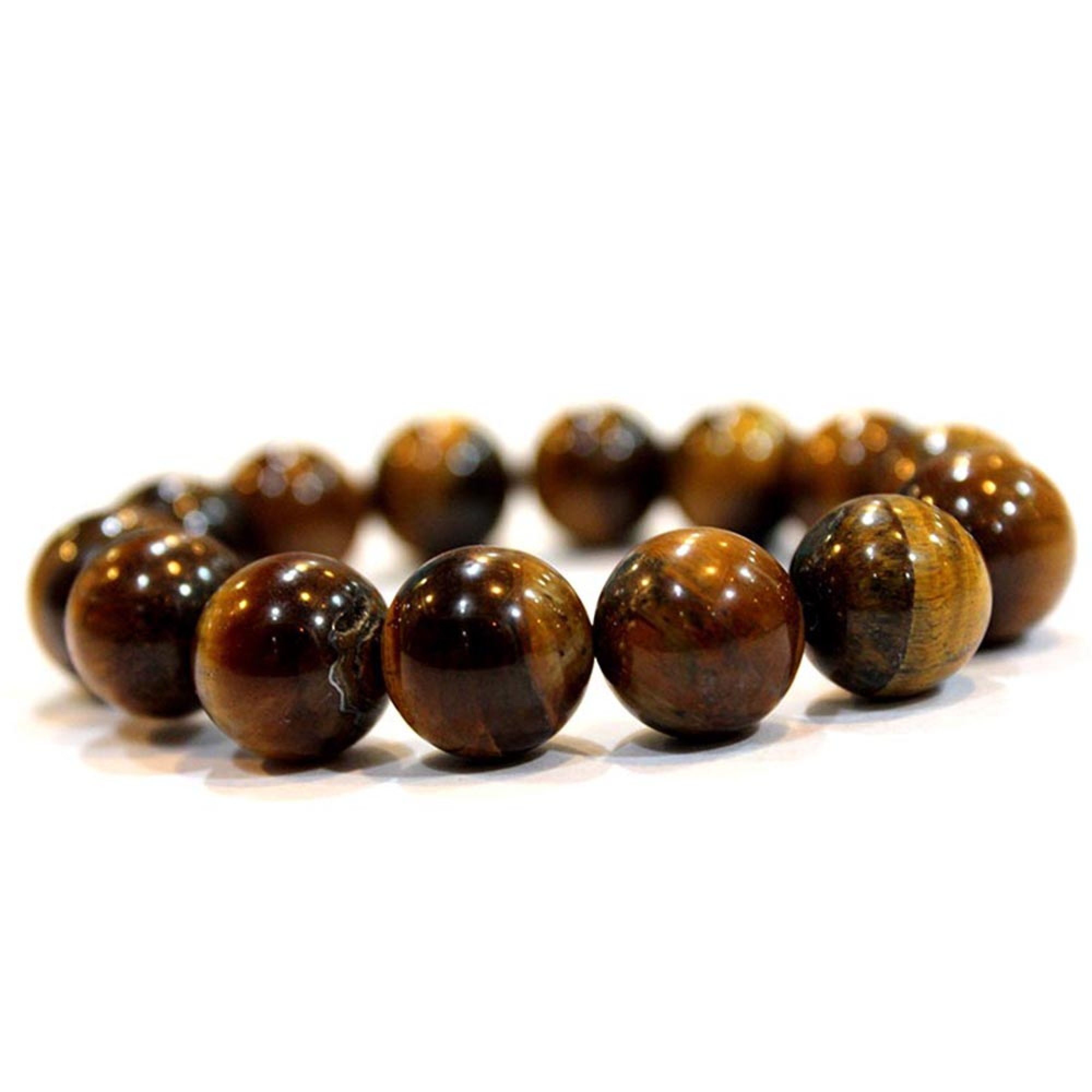 Bracelet méditation Œil de tigre 12mm