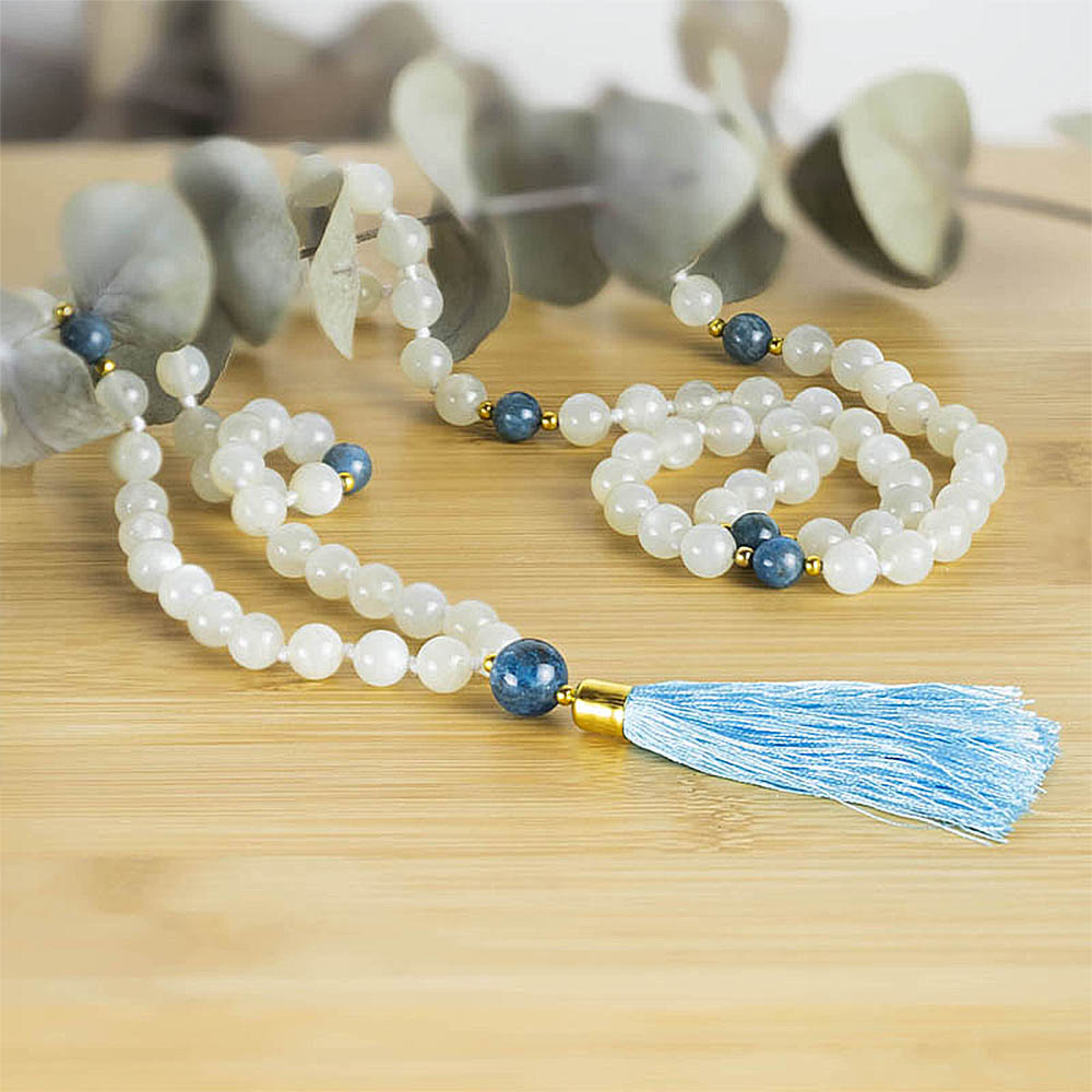 Mala yoga méditation Pierre Lune Apatite