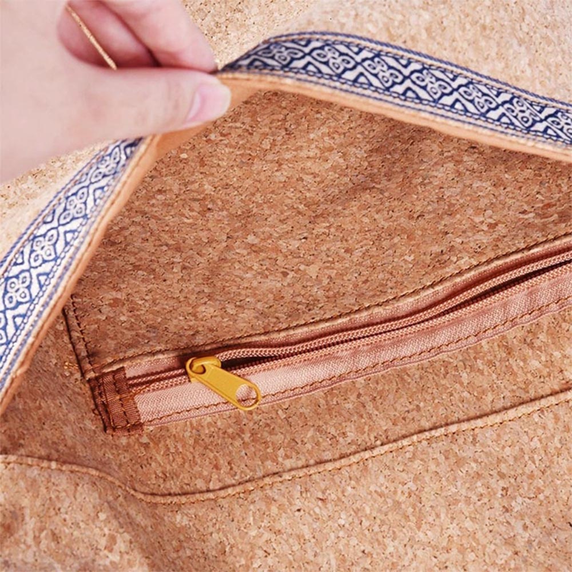 Sac de plage Yoga en cuir de liège