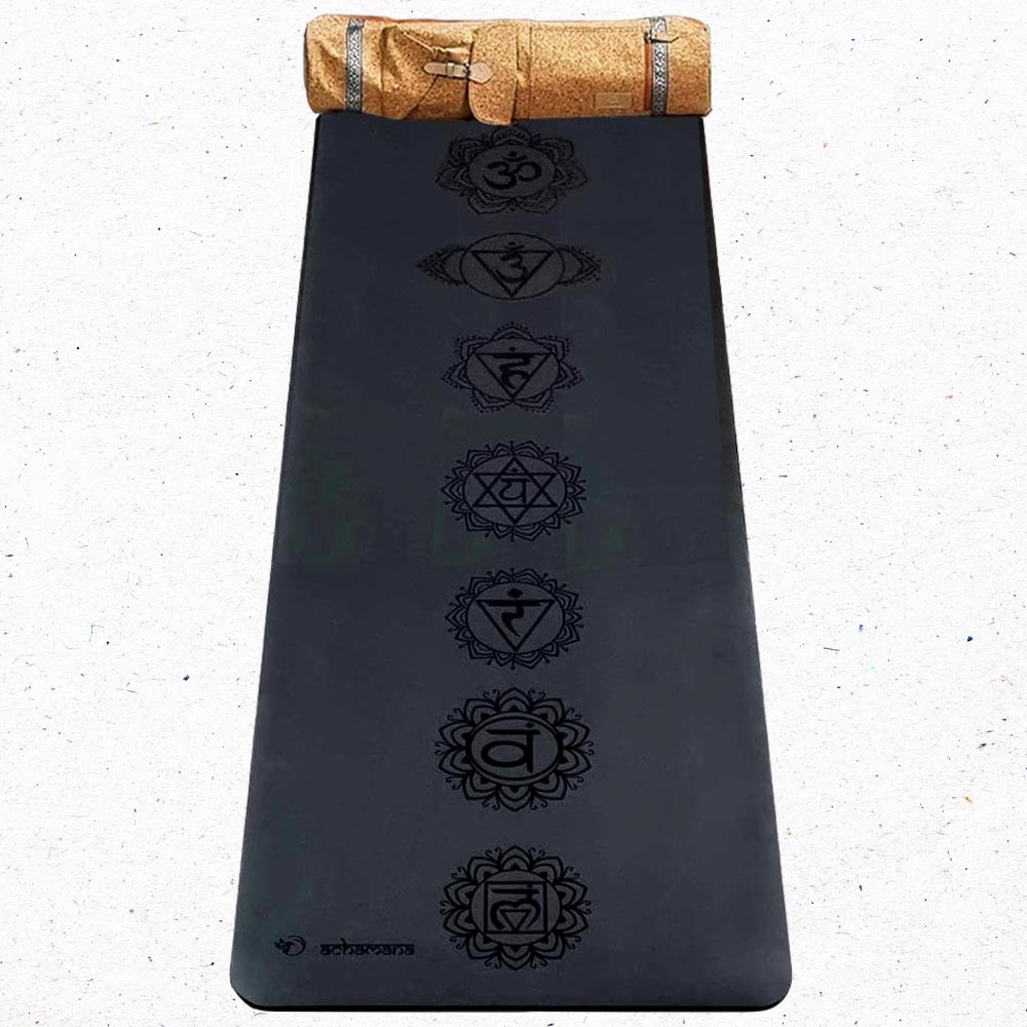 Tapis yoga Pro similicuir 7 chakras +Sac