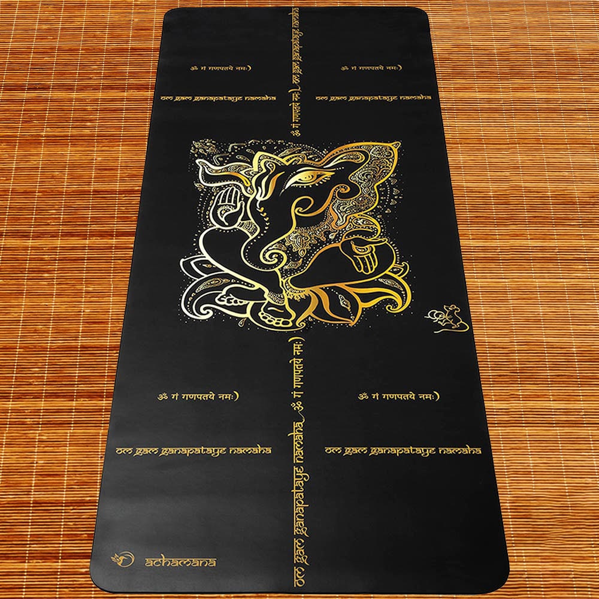 Tapis yoga pro similicuir Ganesha +Sac