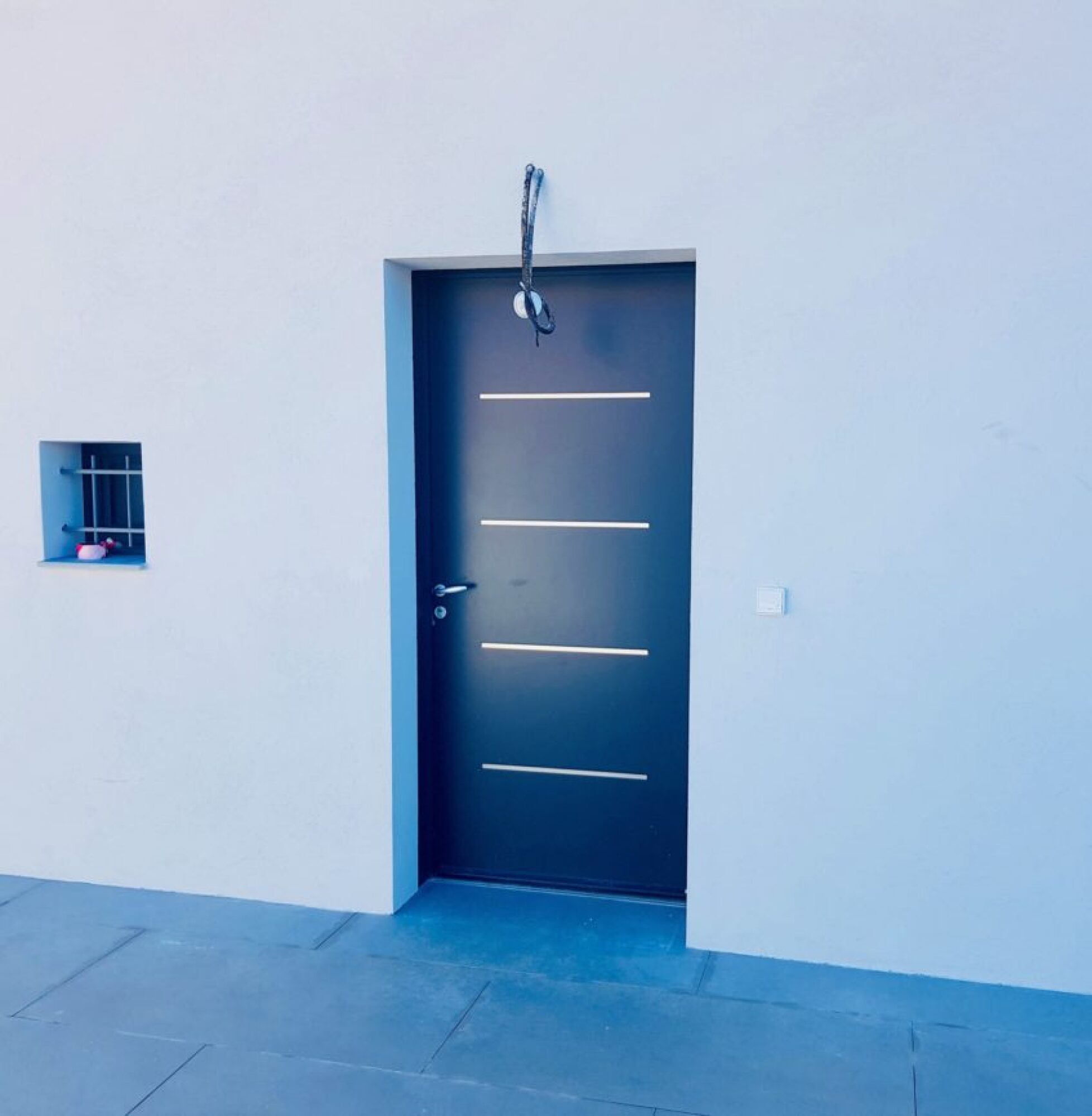 Porte d'entrée en acier