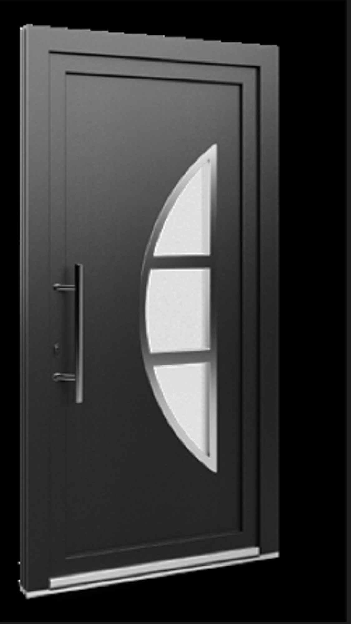 Porte d'entrée ALU EKOLINE 56 couleur blanc MAT