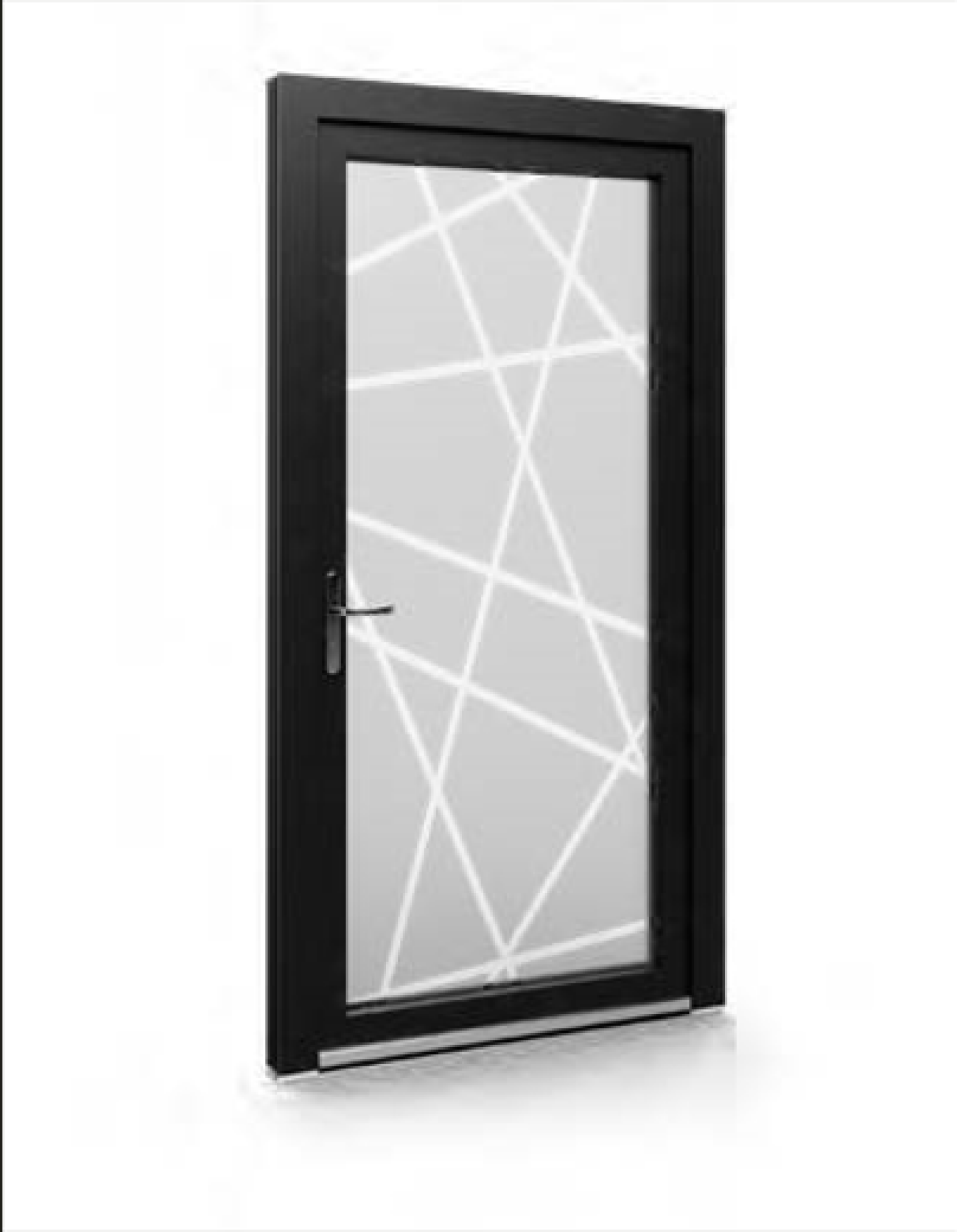 Porte d'entrée PVC modèle EKOVITRE 7