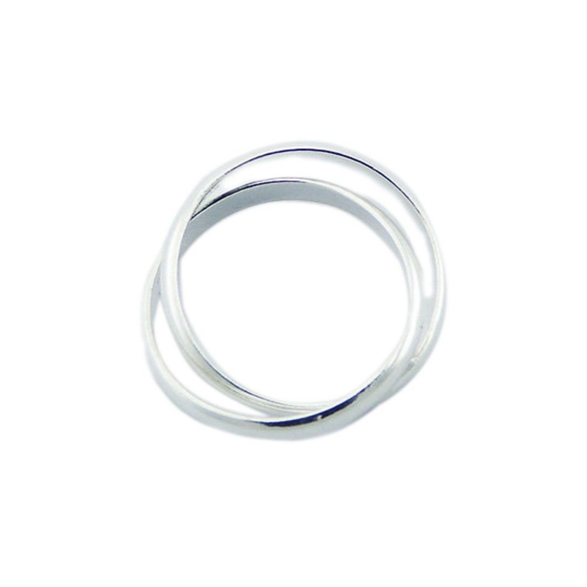Bague 2 anneaux entrelacés