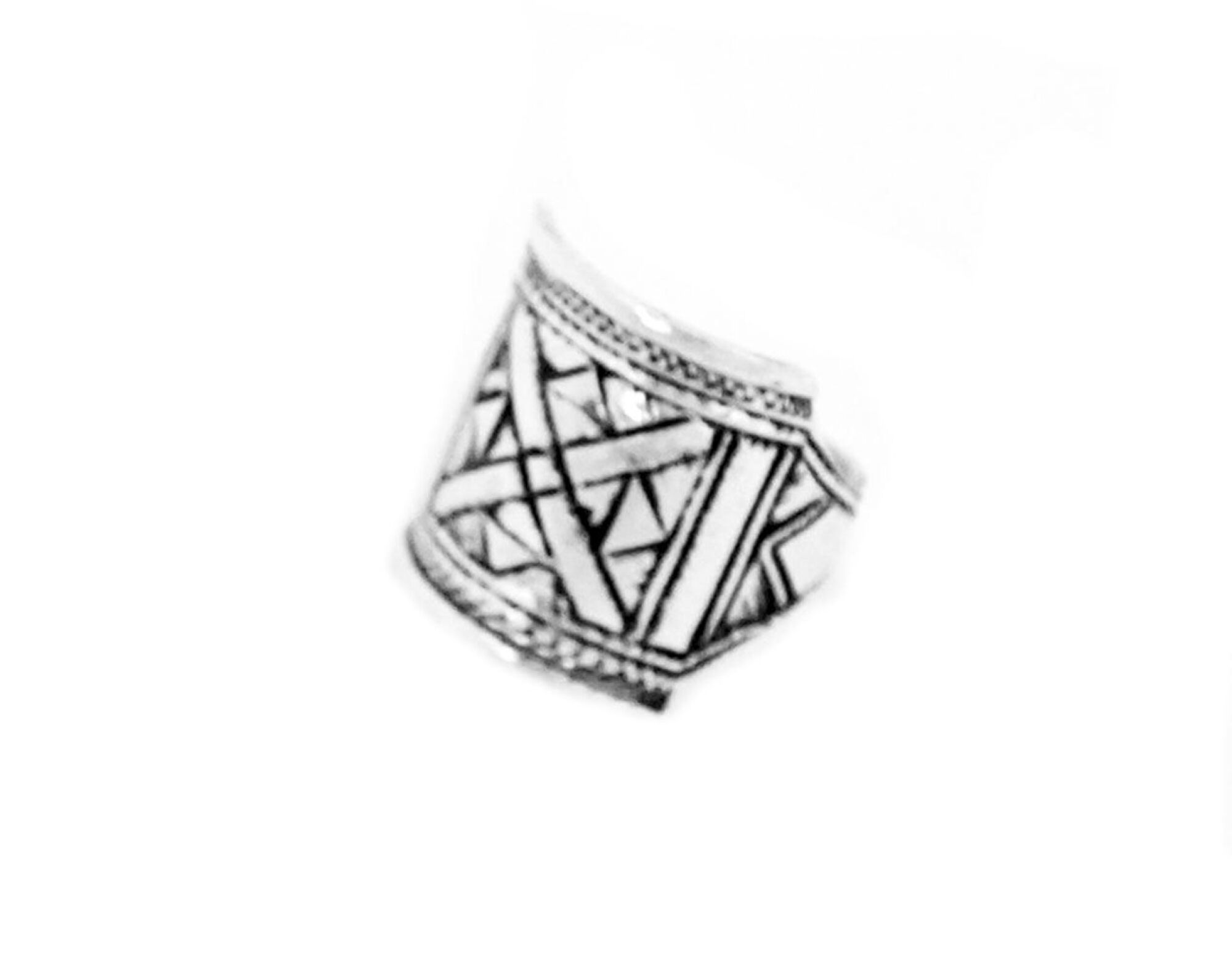 Bague Chevalière en Argent Gravé