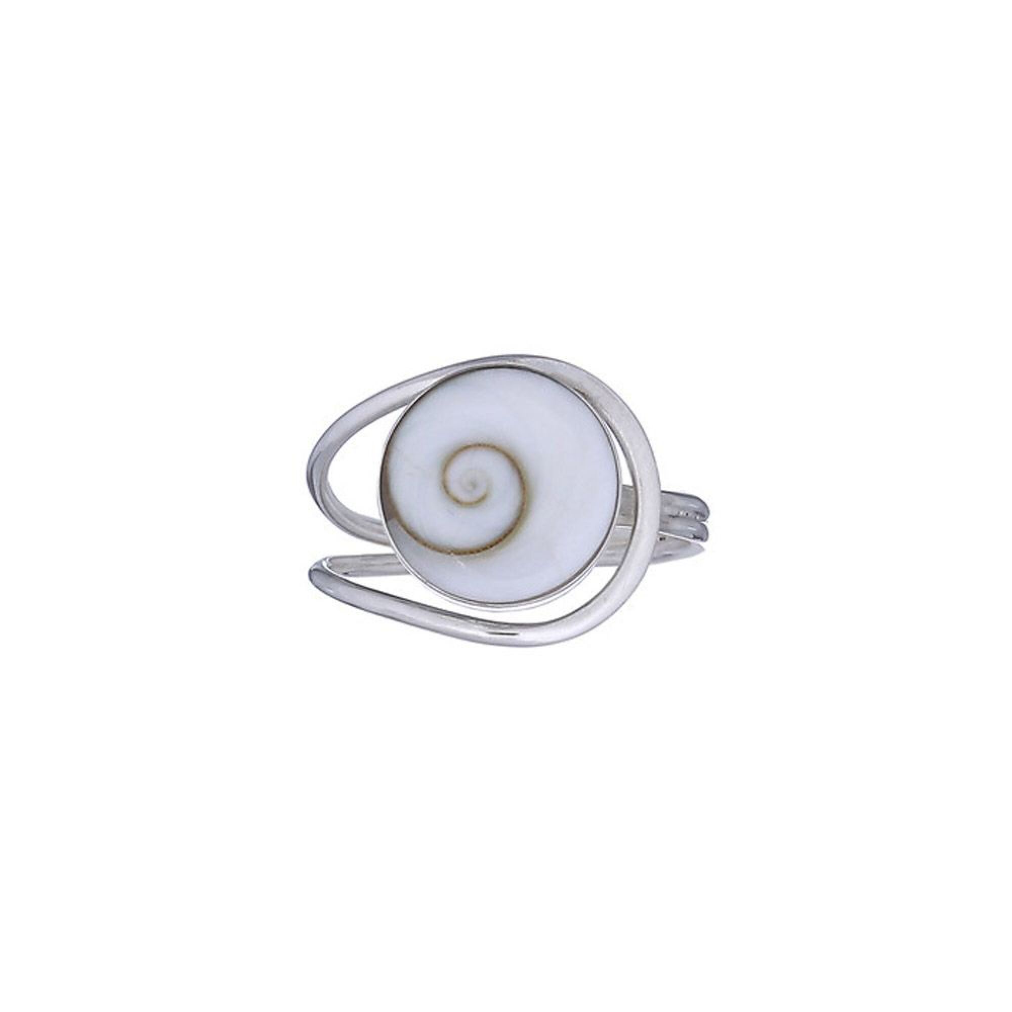 Bague en argent , cabochon oeil de sainte lucie