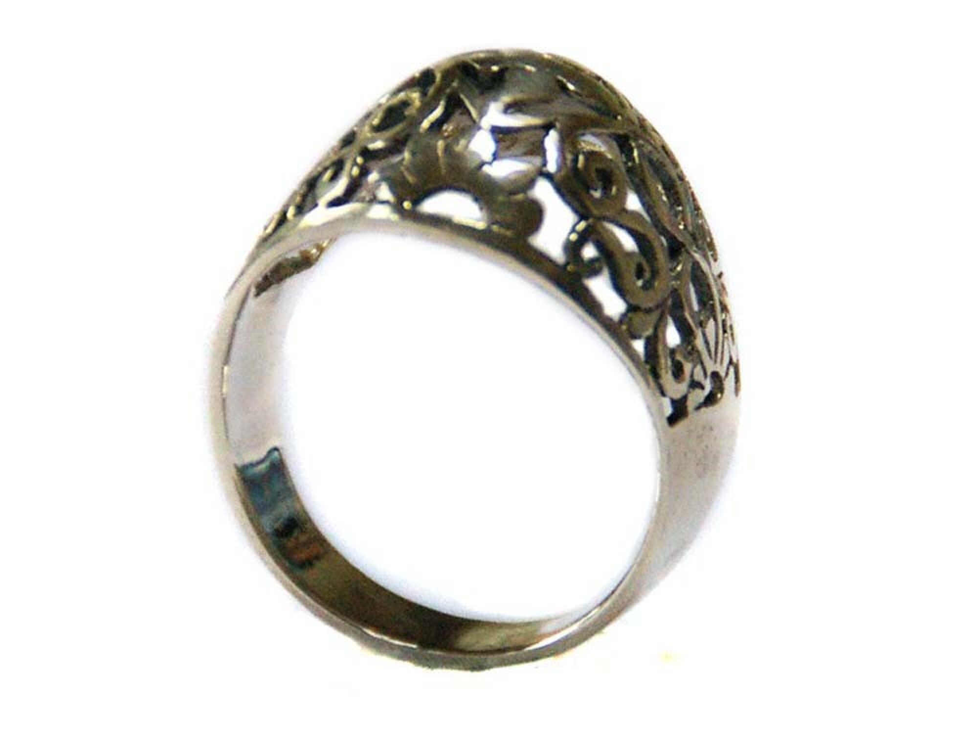 Bague jonc ajouré en argent