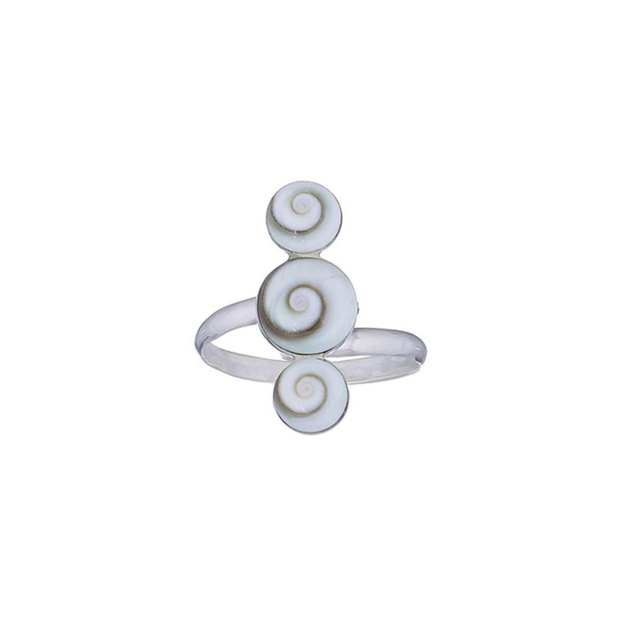Bague réglable argent et oeil de sainte lucie