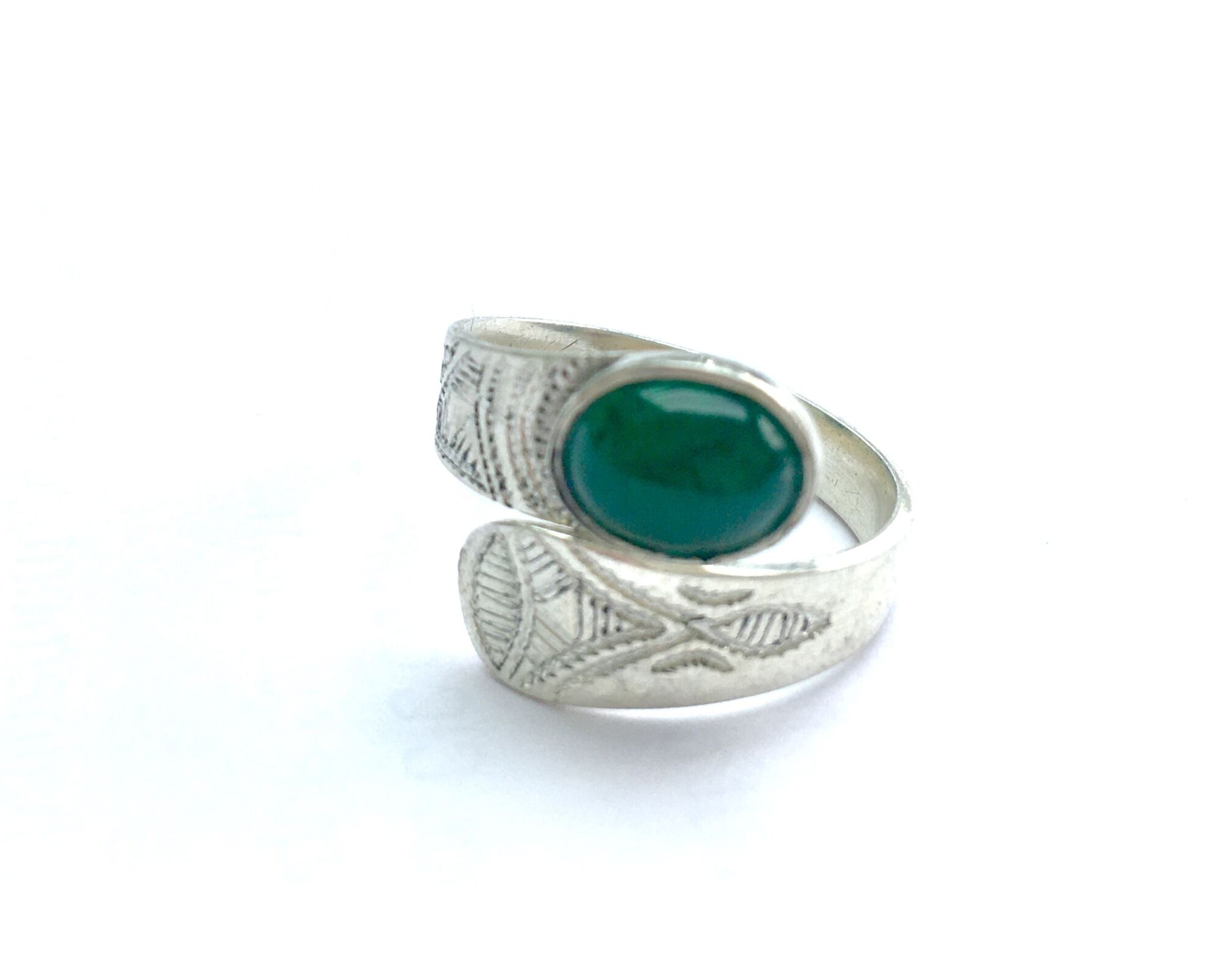 Bague réglable en argent tradition Touareg