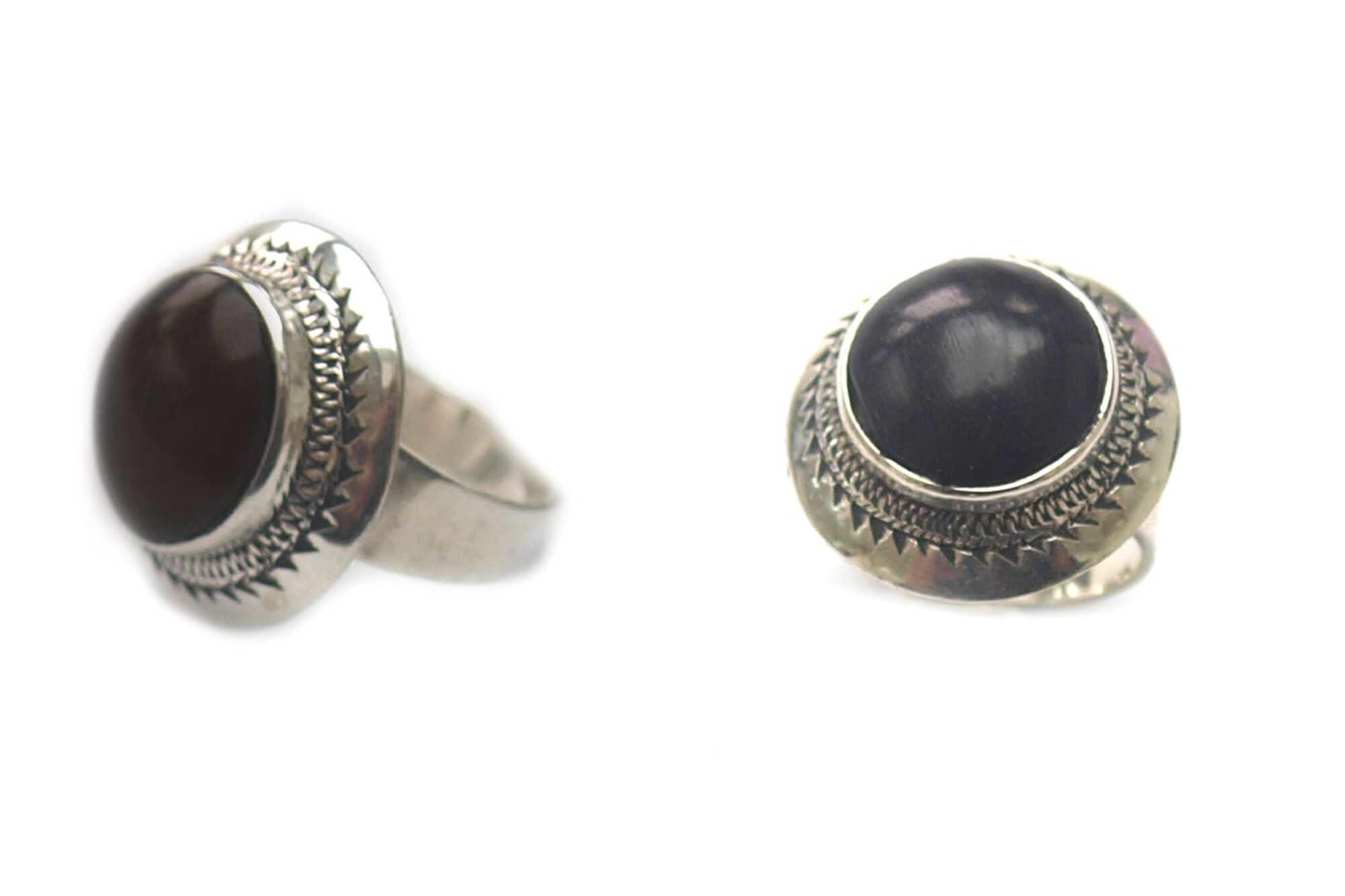 Bague Touareg ébène ronde
