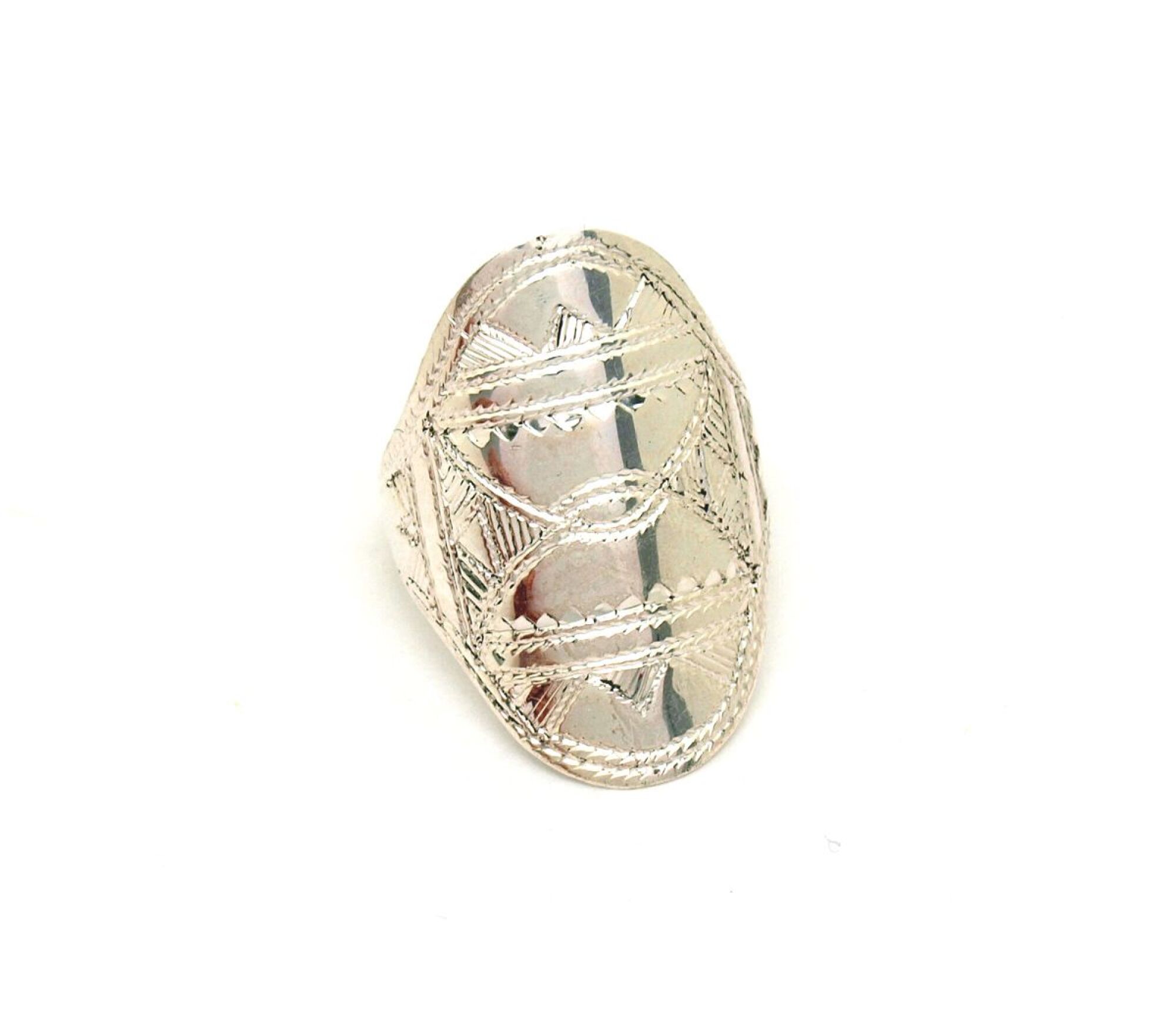 Bijoucolor - Bague ethnique Touareg navette