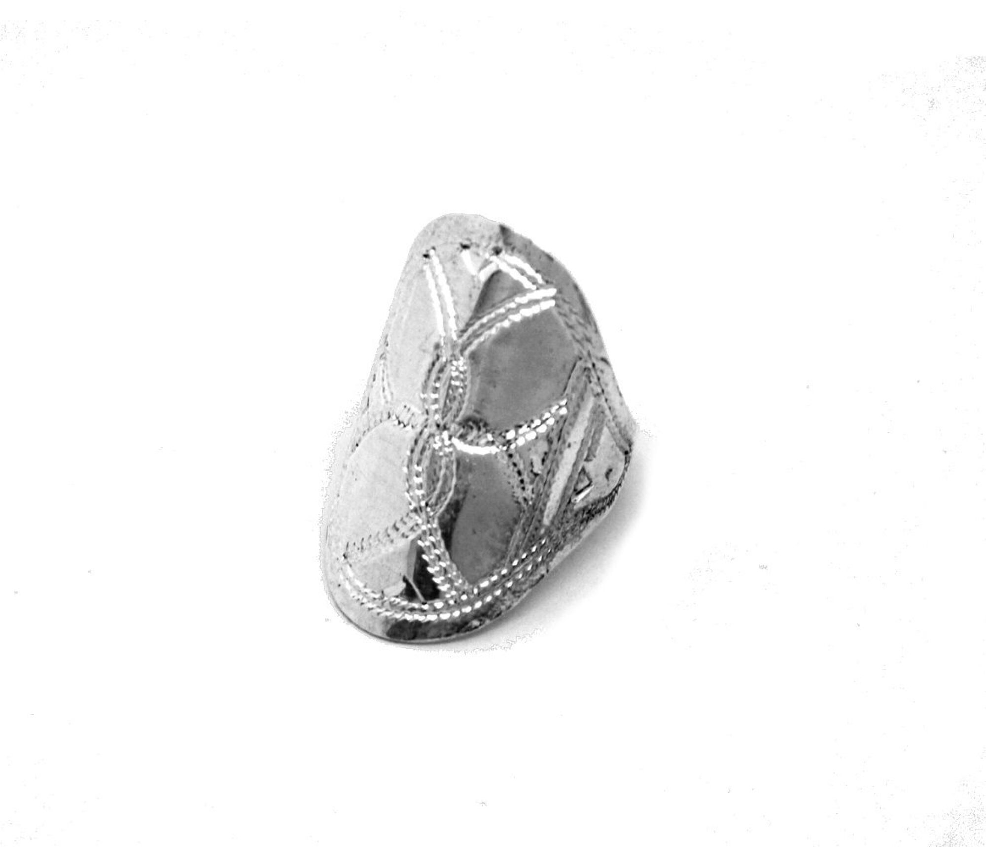 Bijoucolor - Bague ethnique Touareg navette artisanat ethnique