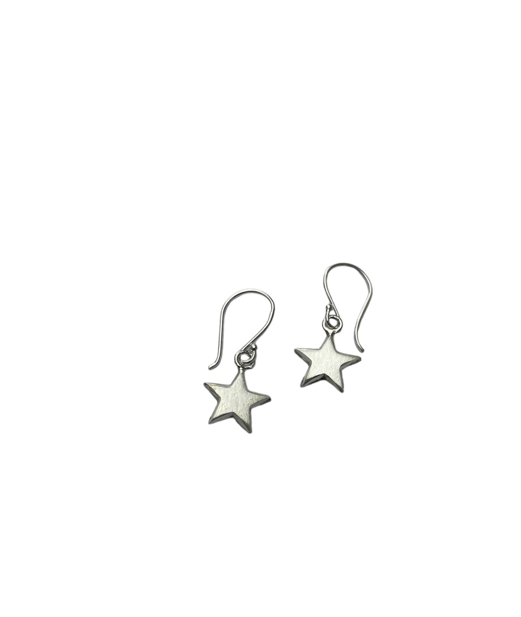 Boucle d'oreille pendante forme étoile