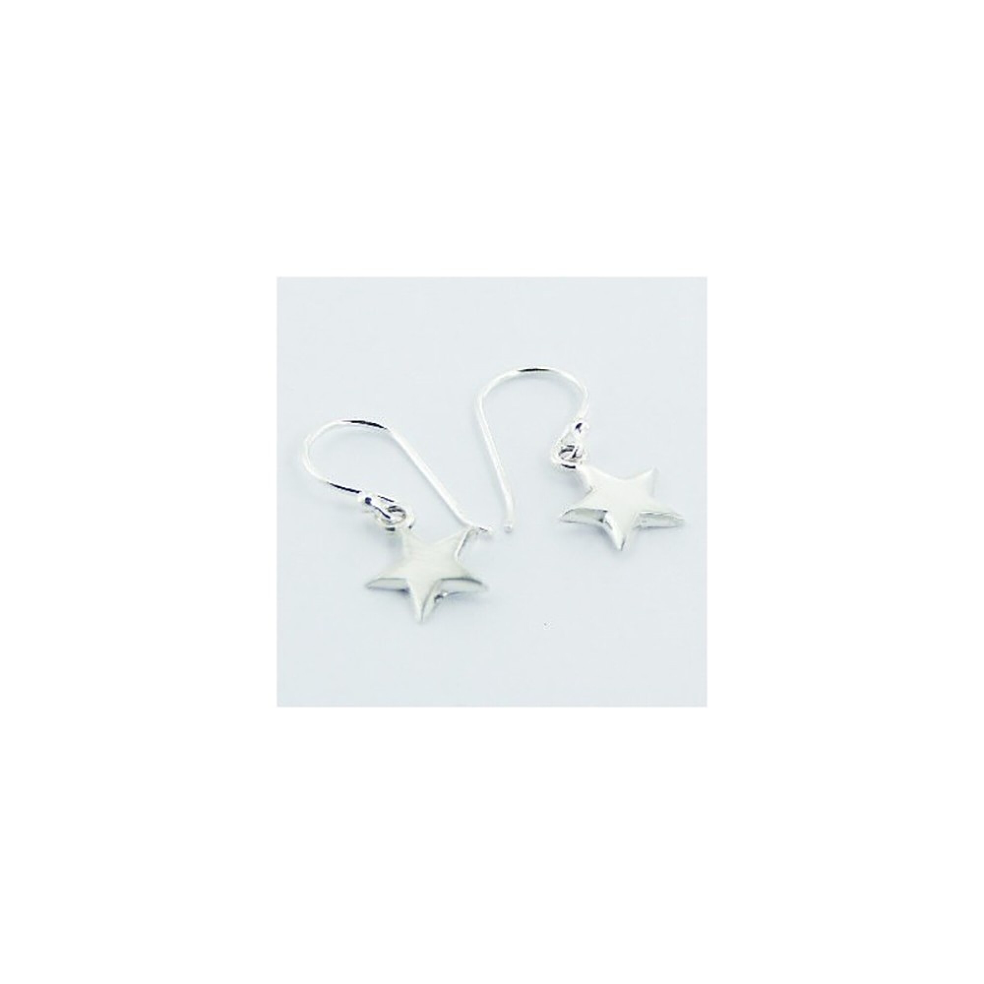 Boucle d'oreille pendante forme étoile