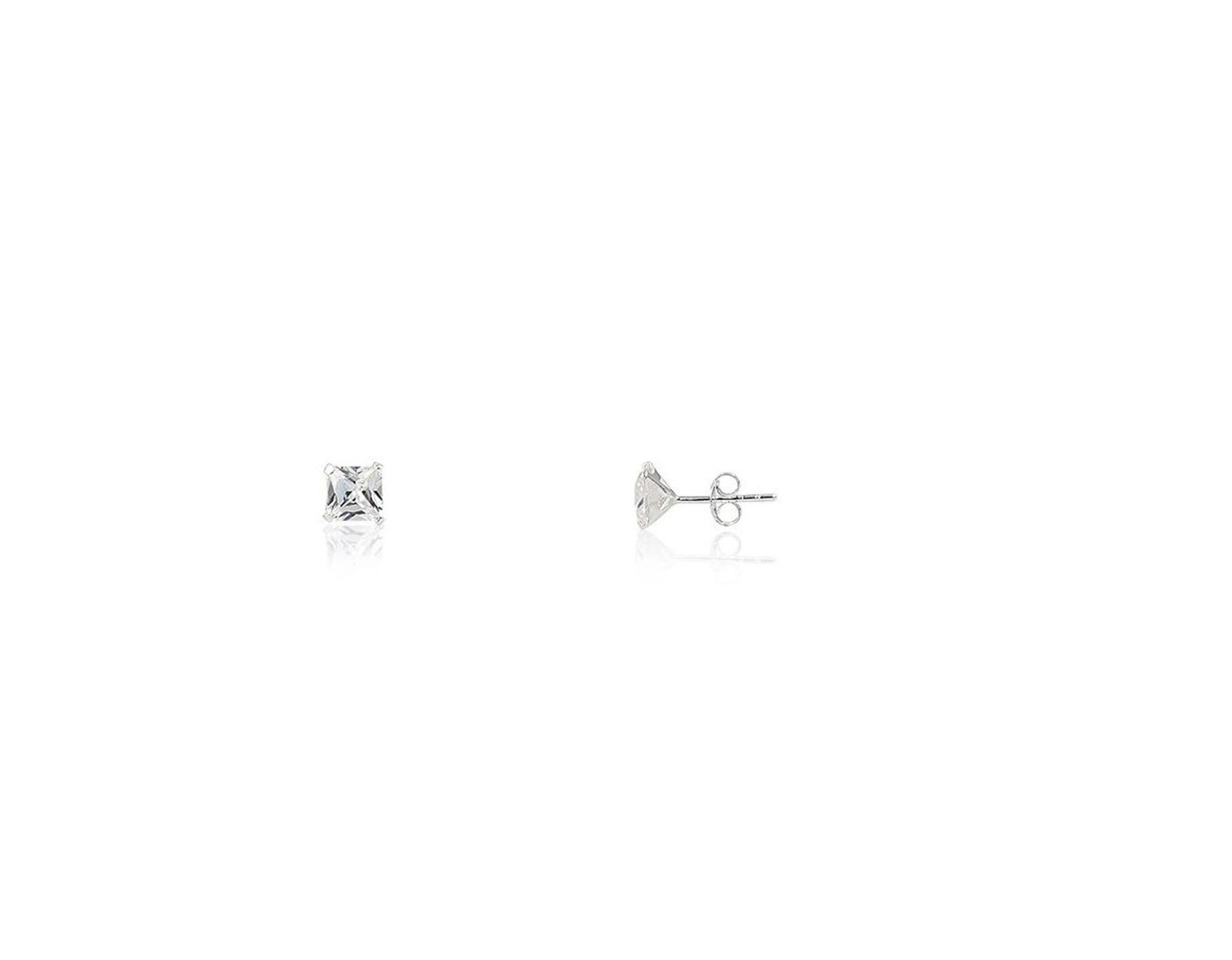 boucles d'oreilles zirconium transparent